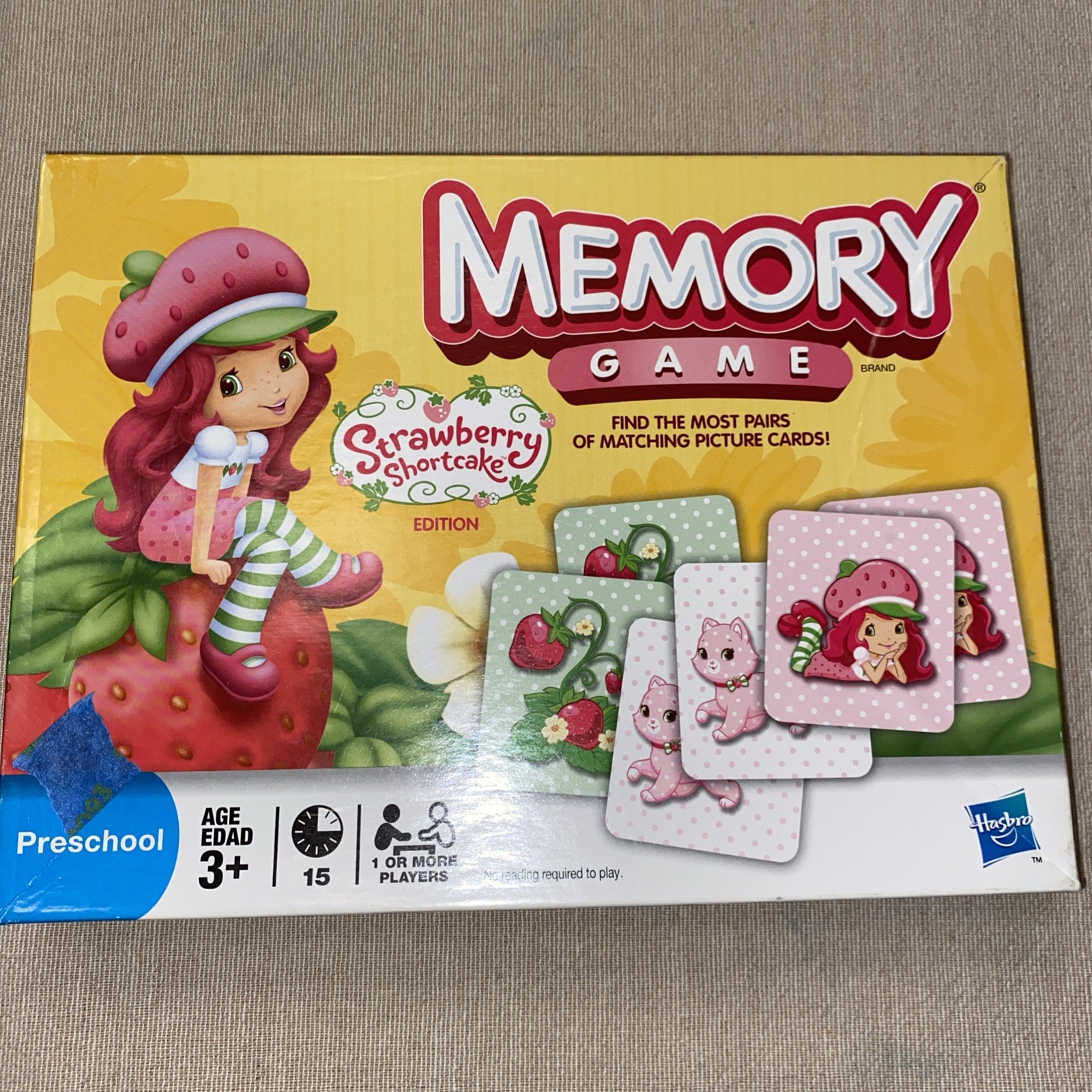 Strawberry Shortcake Edition Memory Match Game Hasbro Learning Kids