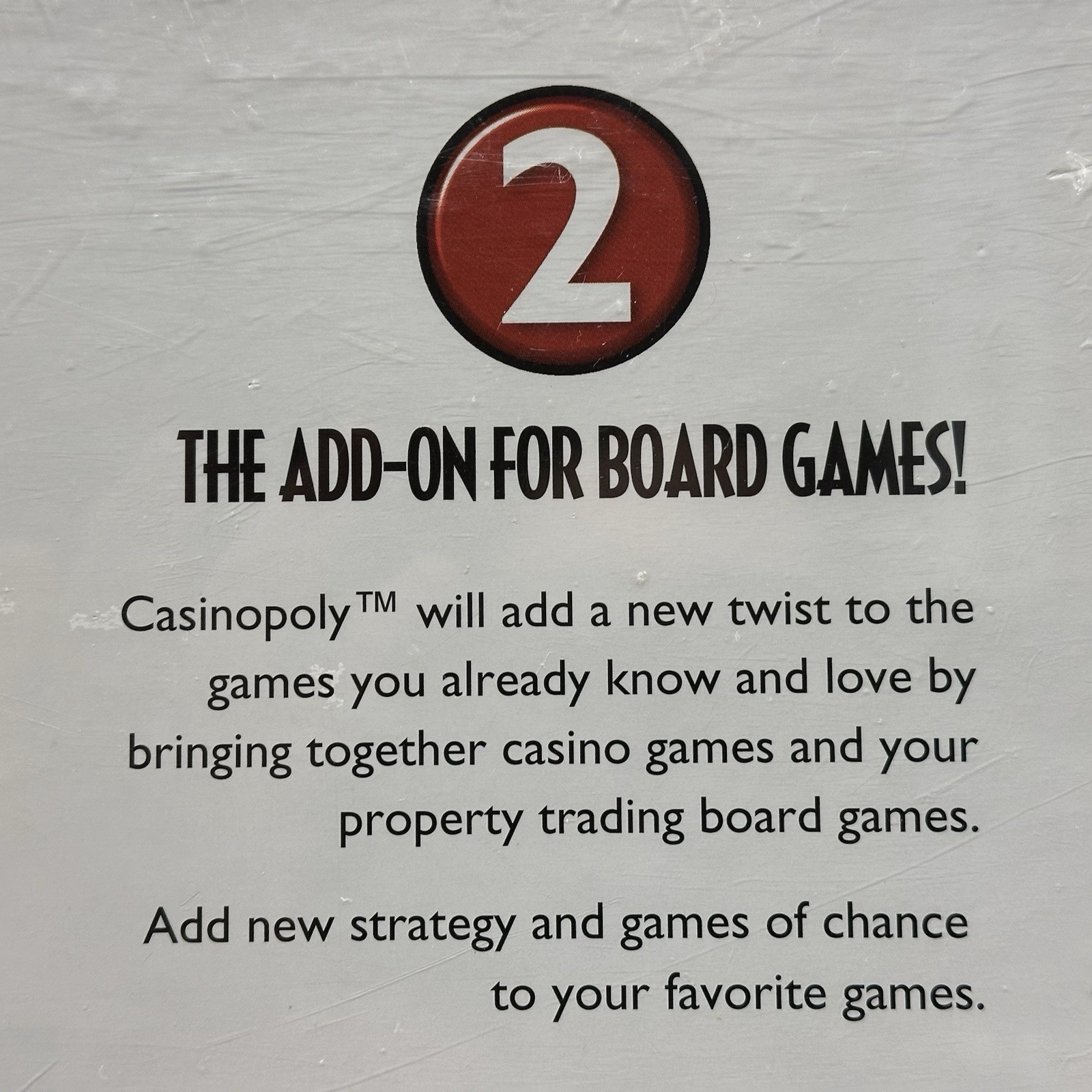 CASINOPOLY Casino Party Board Game 2001 Blackjack Craps Slots Roulette Ages 12+