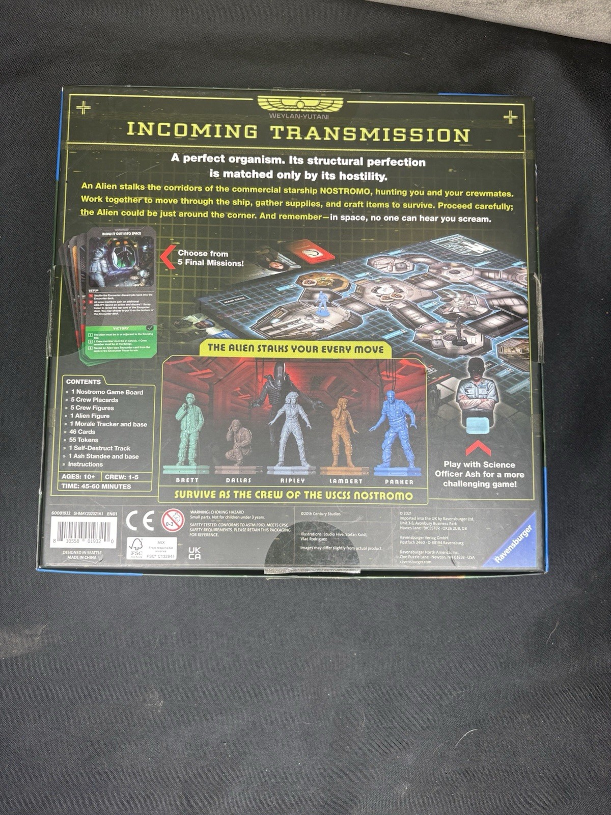 ALIEN: Fate of the Nostromo board game new 2021 UK ravensburger