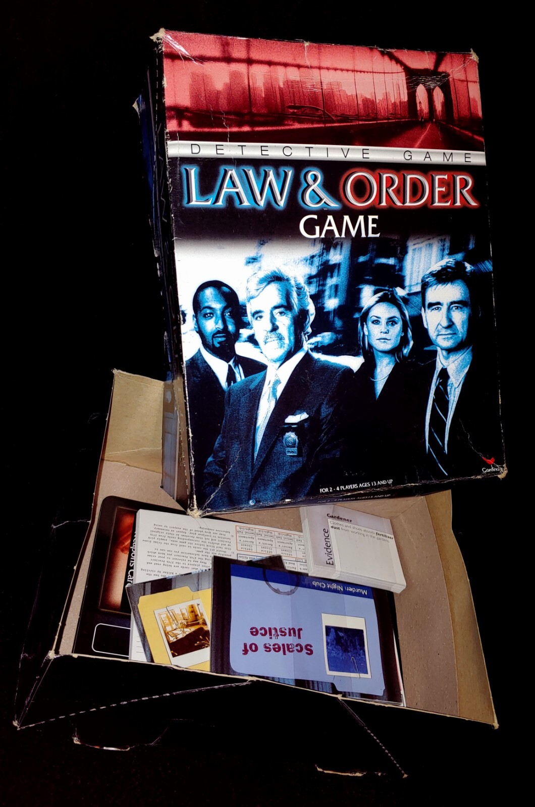 RARE! VINTAGE Law & Order Detective Board Game 4 Player Game New in Open Box HTF