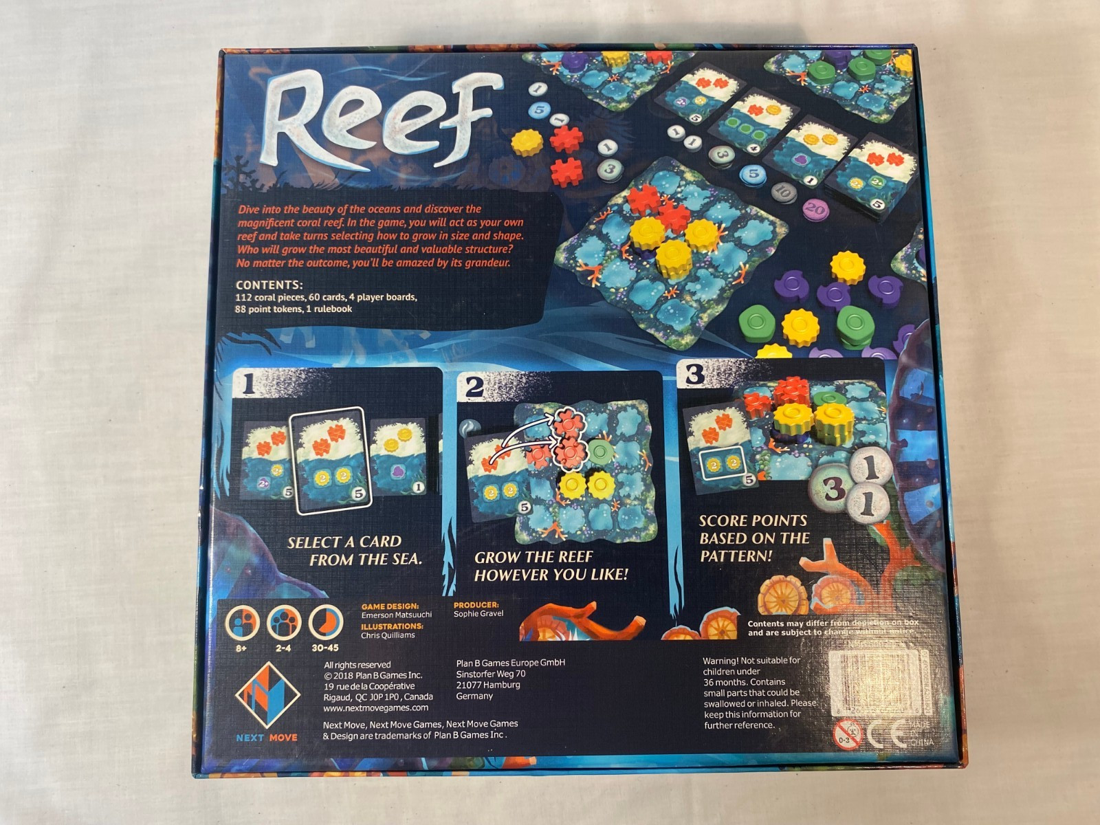 REEF Board Game – Emerson Matsuuchi – Next Move- Played Once