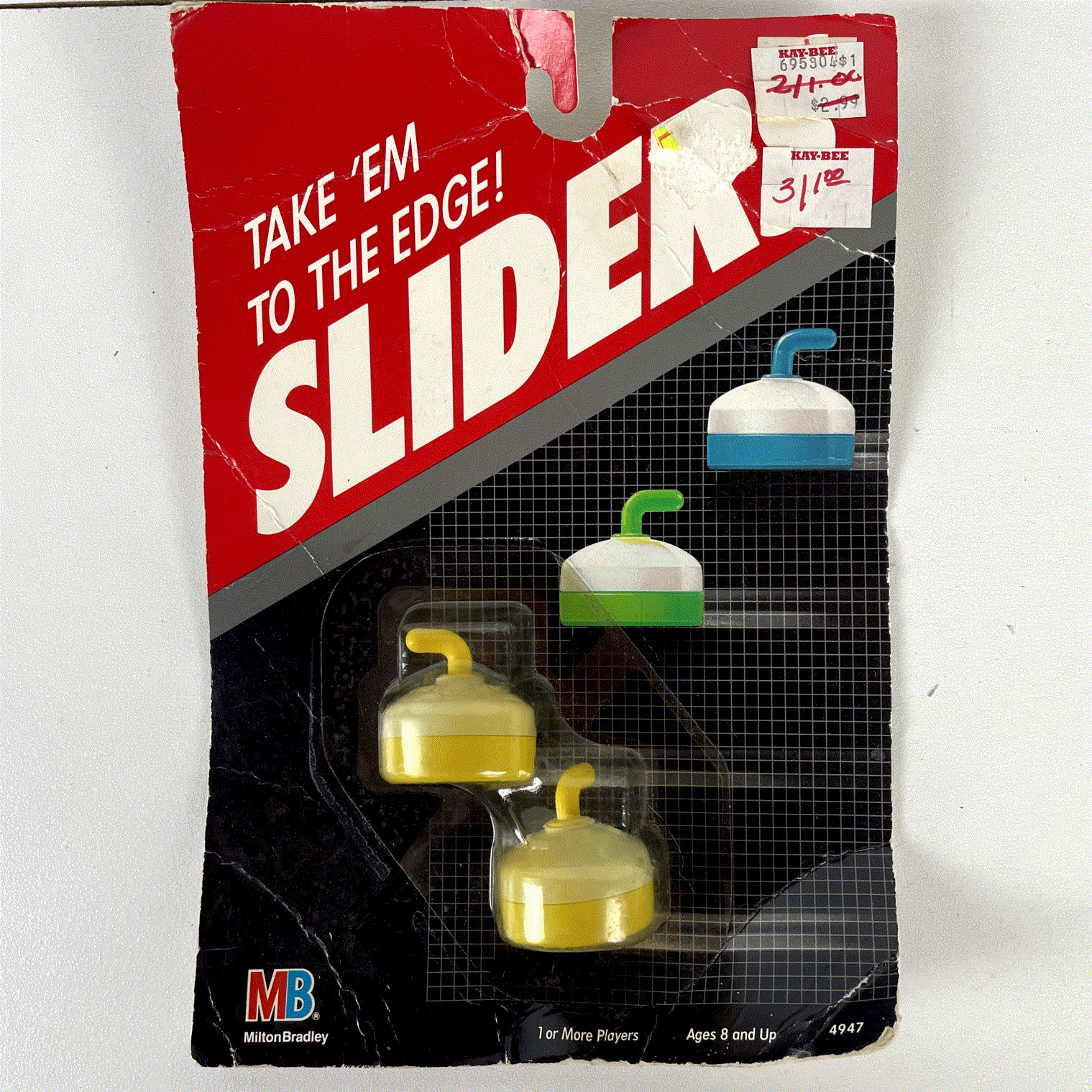 SLIDERS Milton Bradley Dexterity Game 1+ Players Ages 8+ Plastic 1985