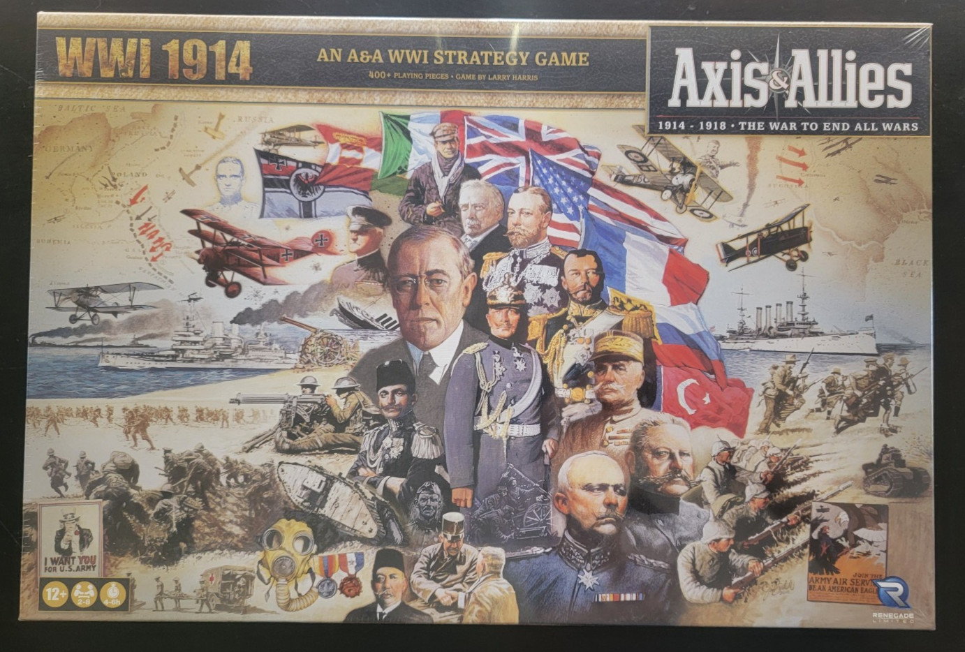 New Axis and Allies World War I 1914 Board Game Renegade Game Studios