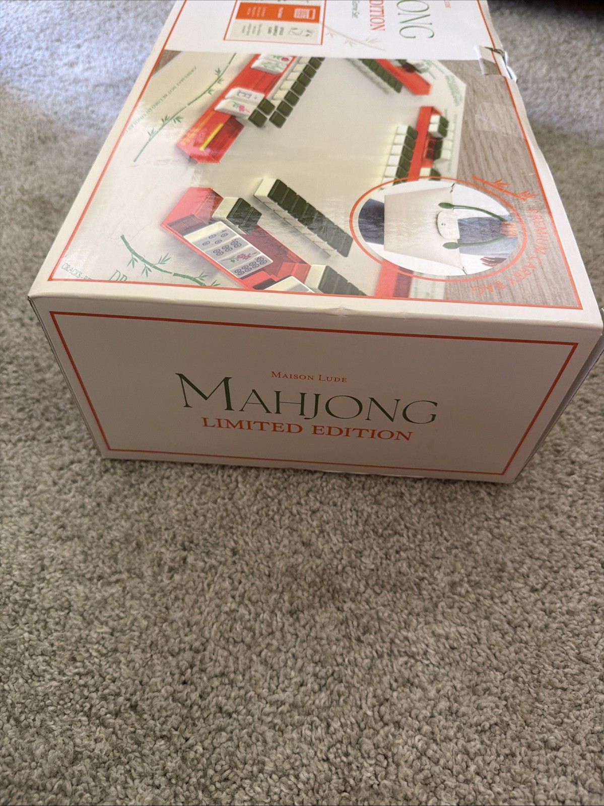Maison Lude Mahjong Limited Edition 160 Tile Set Premium Mat, Leather Bag SEALED