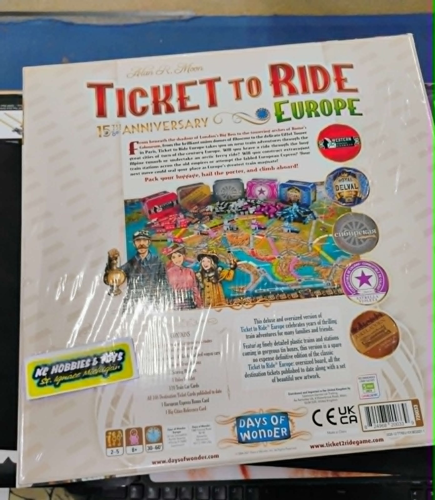 Ticket to Ride: Europe – 15th Anniversary Edition 2021 New Sealed