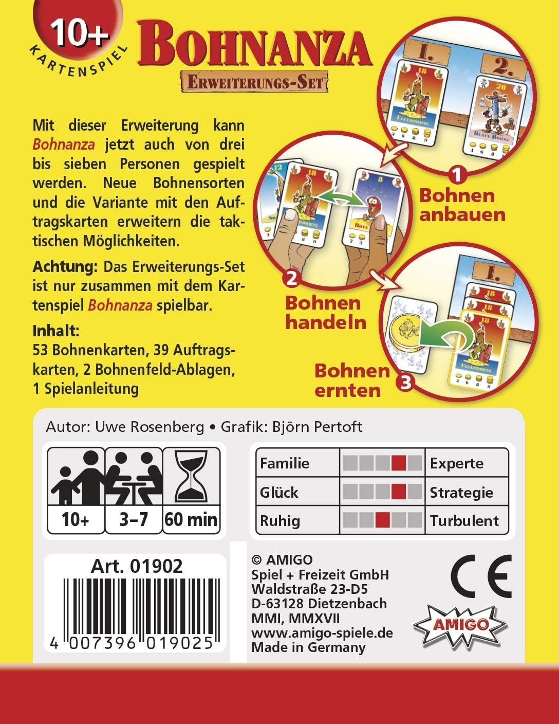 Bohnanza Expansion Set Card Game German Edition Amigo 1902