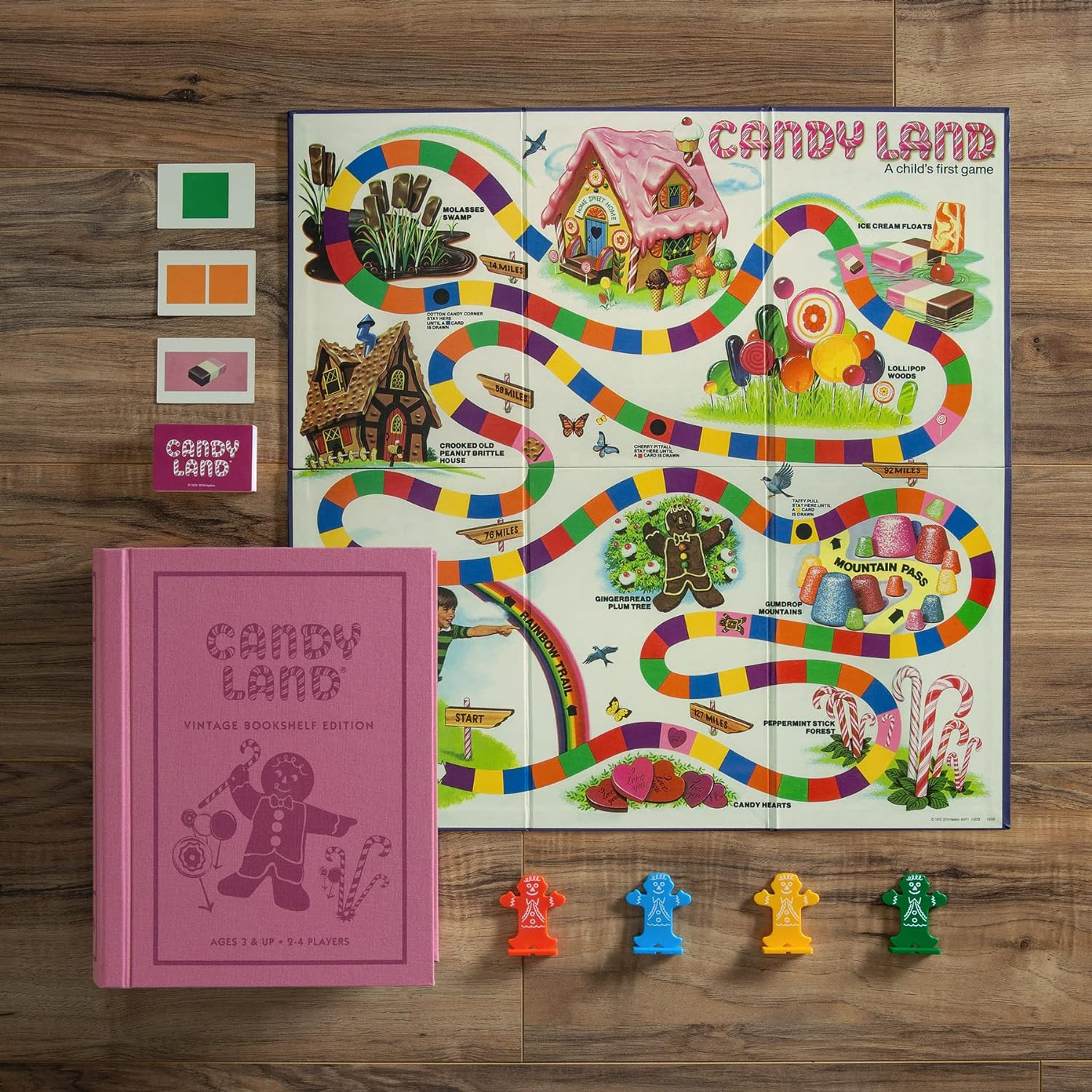 Candy Land Vintage Bookshelf Edition – Classic Board Game for Kids, Ages 3+