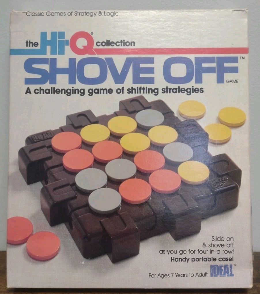 Vtg Ideal Hi-Q Collection SHOVE OFF Game 1984 USA Complete Ideal