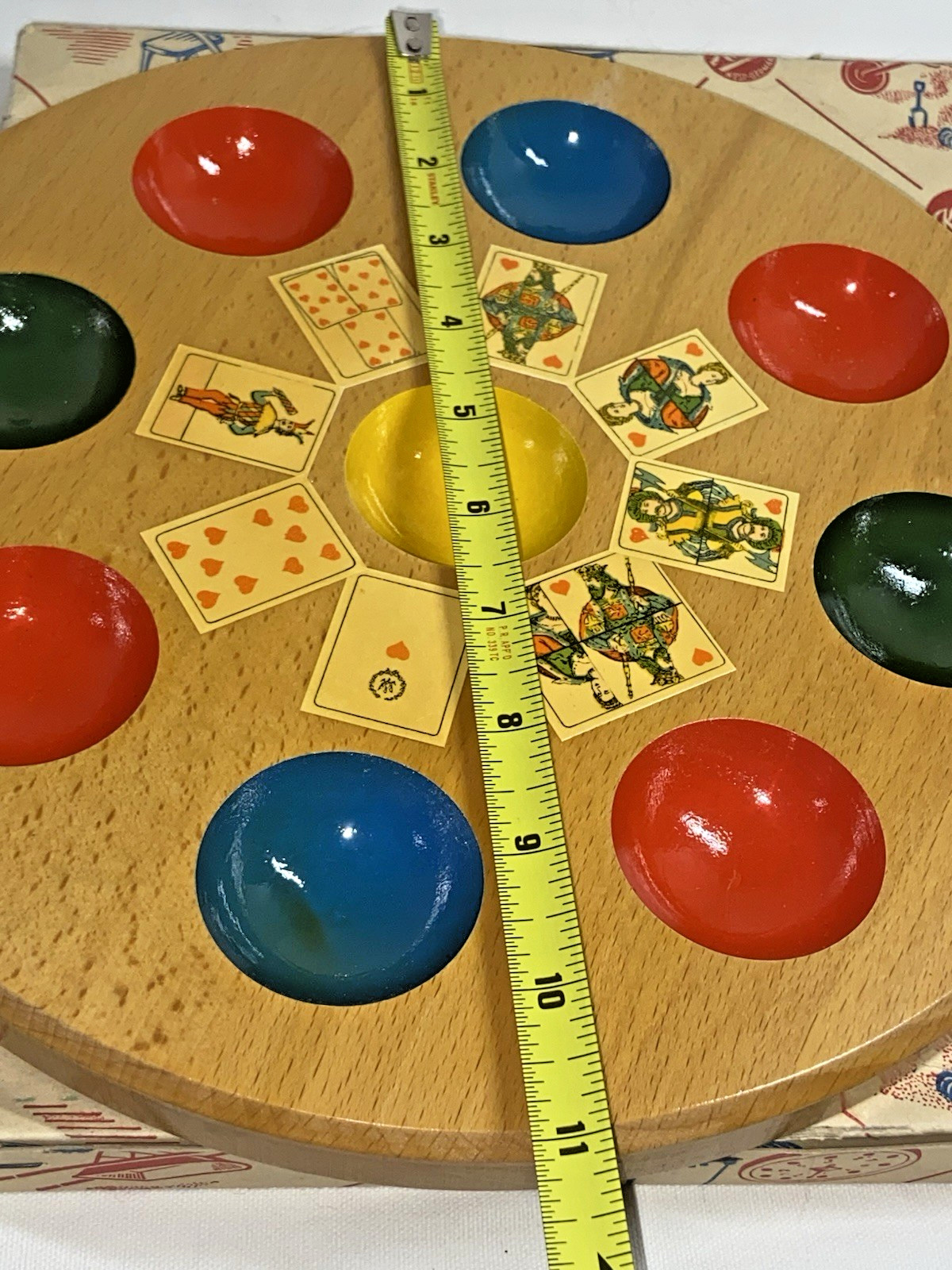 Vintage Kibel 1950’s Poch Pochen Pochspiel Wooden Game Board W. Germany W/Box