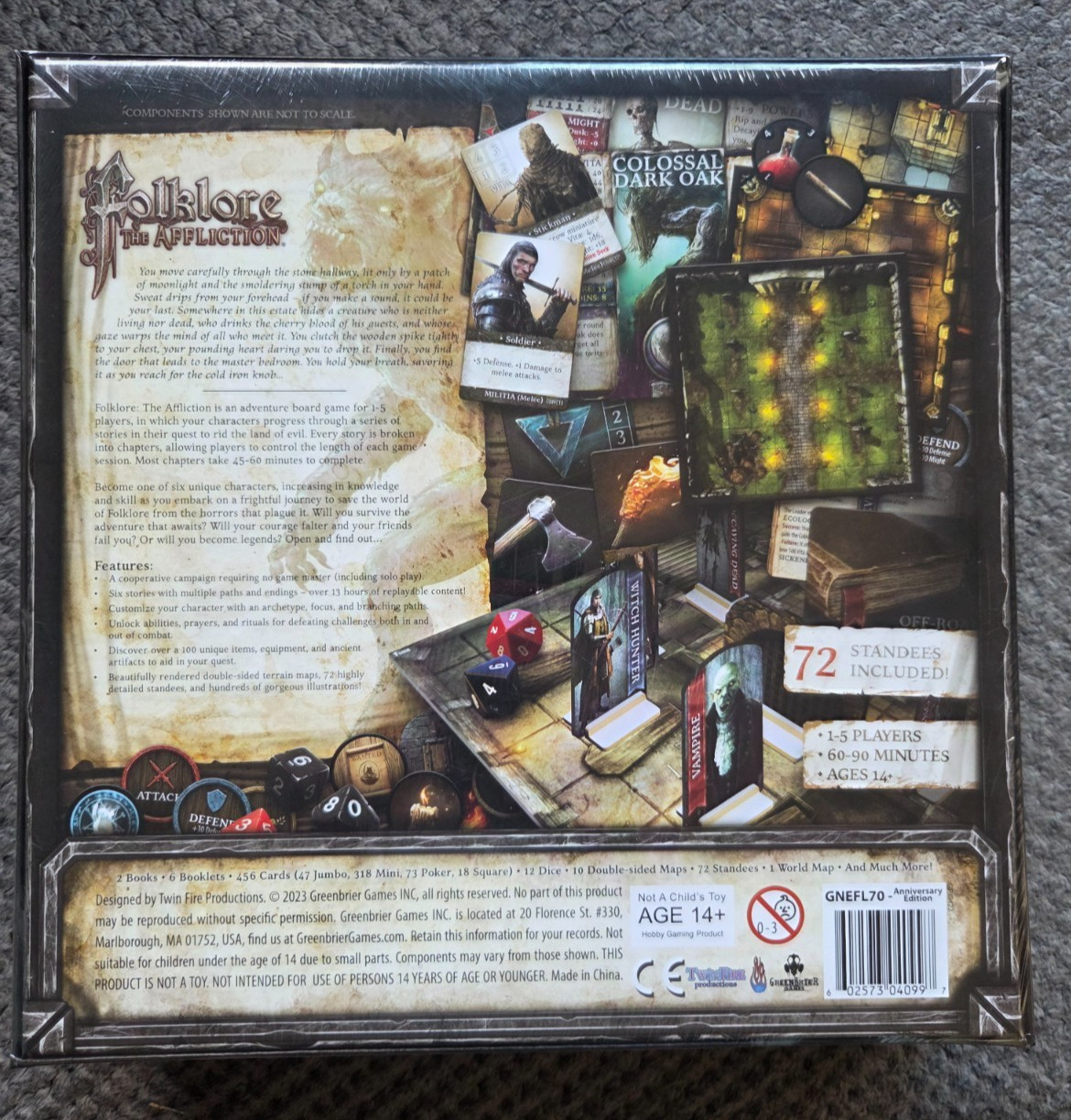 Folklore: The Affliction Anniversary Edition -Board Game- Greenbrier Games – NEW