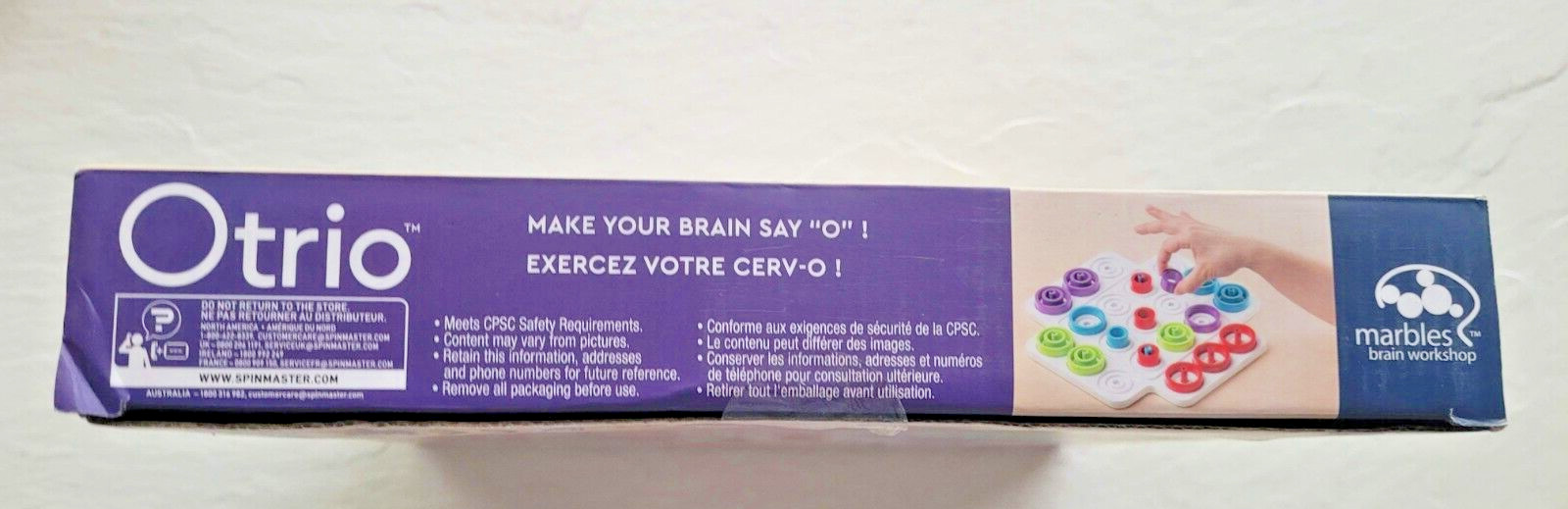 Otrio Game Marbles Brain Workshop Complete French English Instructions Award Win