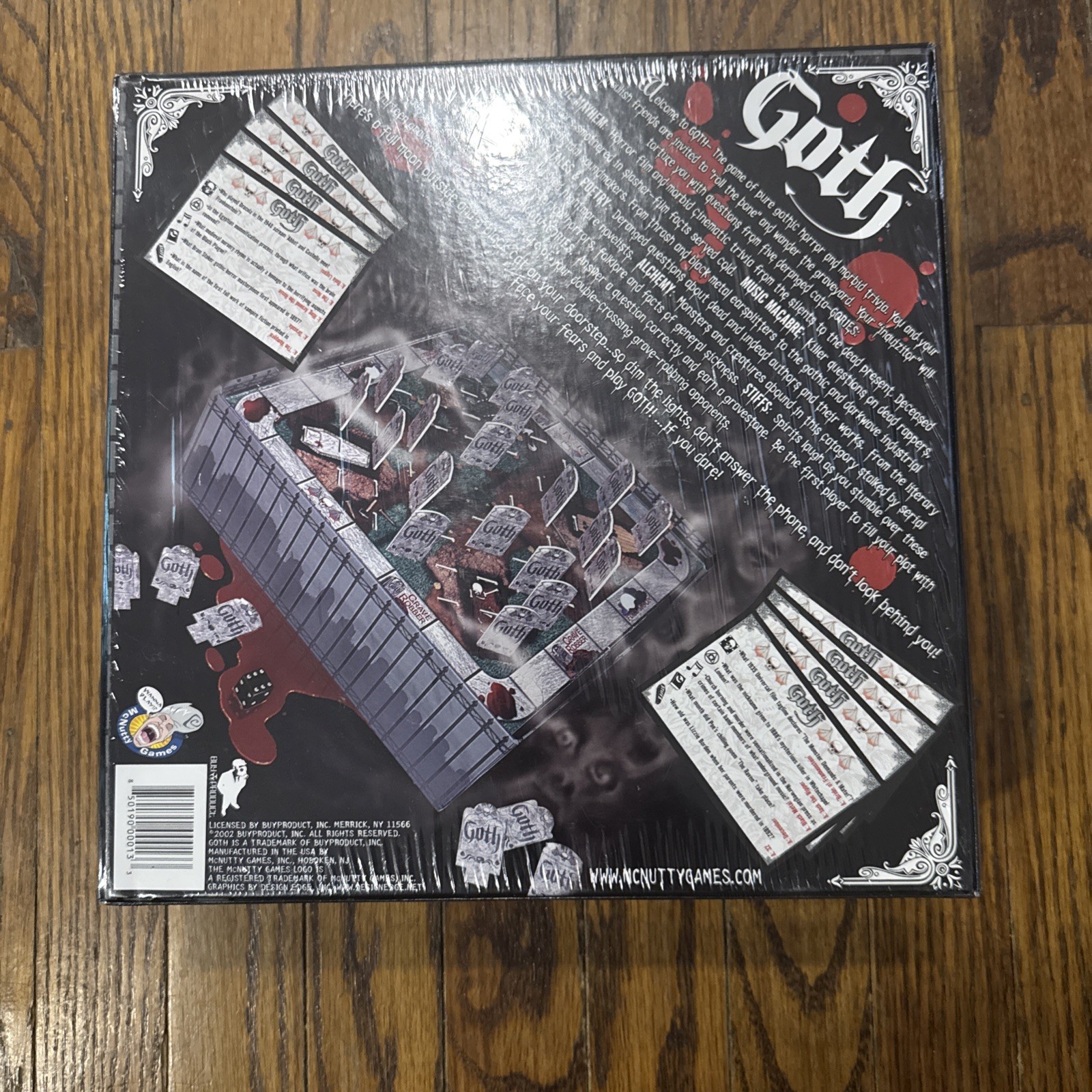 GOTH: The Game of Horror Trivia 2002 Board Game SEALED