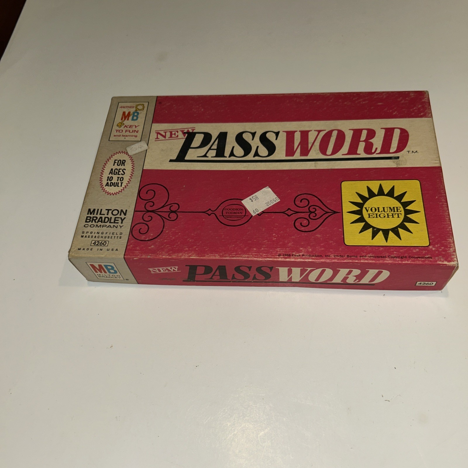 PASSWORD VOLUME EIGHT, 1962, MILTON BRADLEY GAME #4260, APPEARS COMPLETE