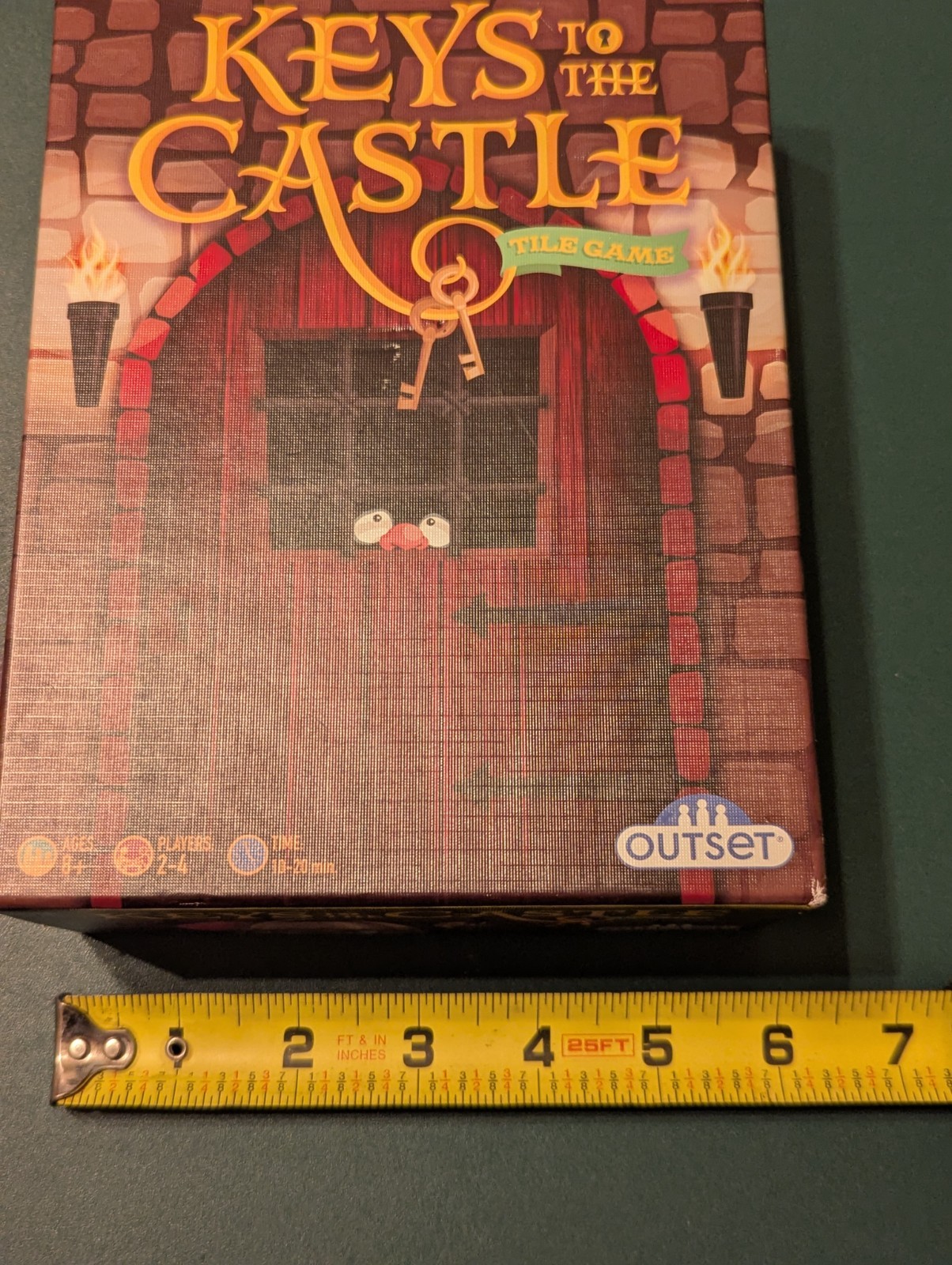Outset ~ “Keys to the Castle” ~ Tile Game ~💯 Complete: Box Wear See Pic Game VG