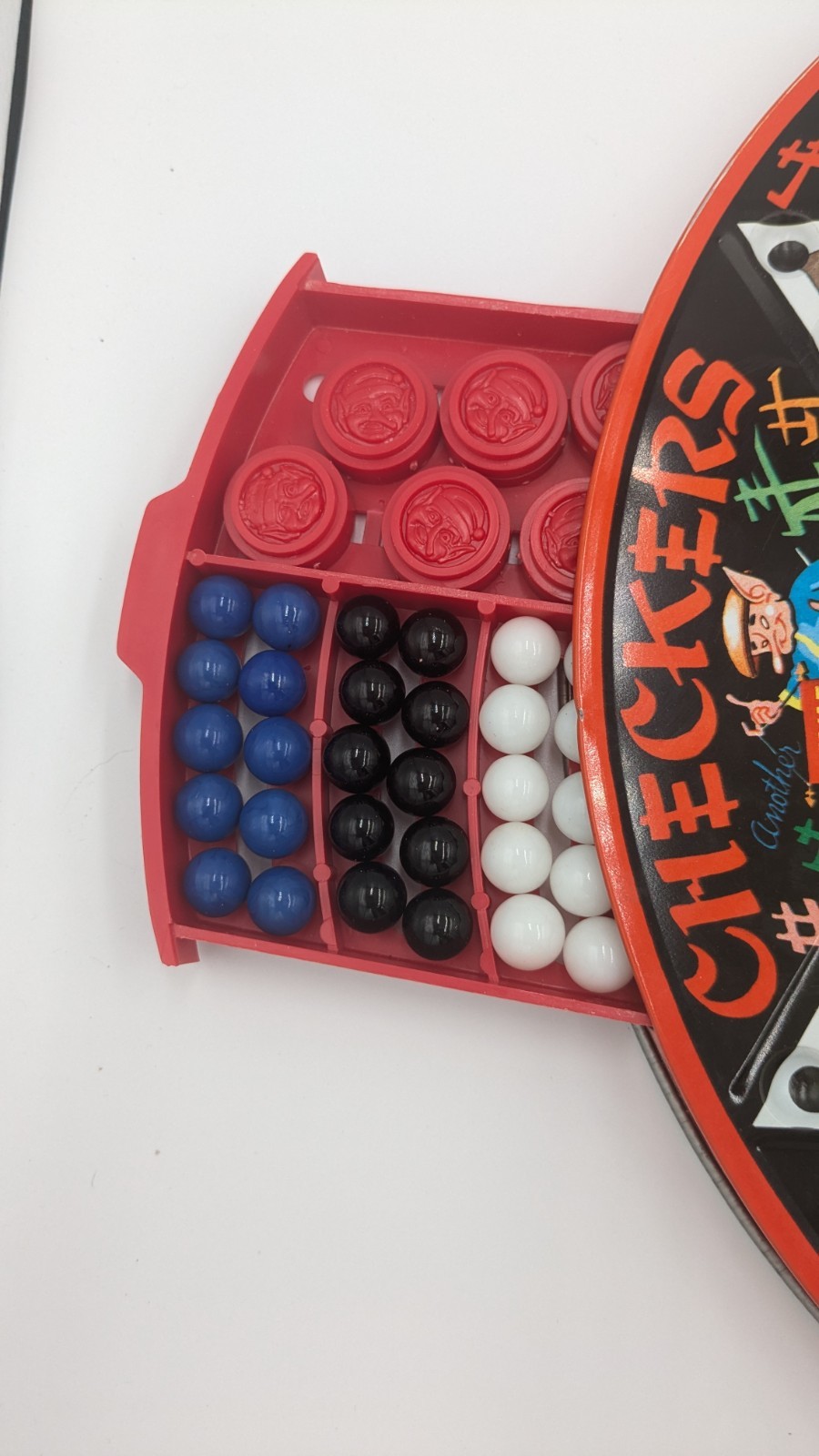 Vintage 1970s Steven Chinese Checkers Deluxe Metal Board Game – Complete in Box