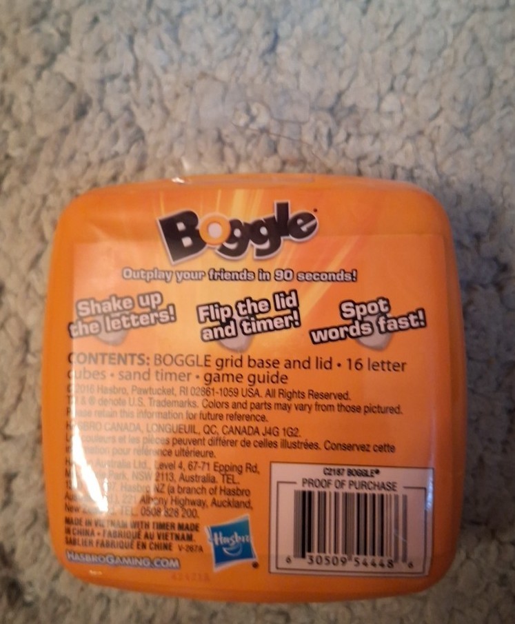 Boggle Classic by Hasbro Gaming – Word Strategy-BRAND NEW SEALED