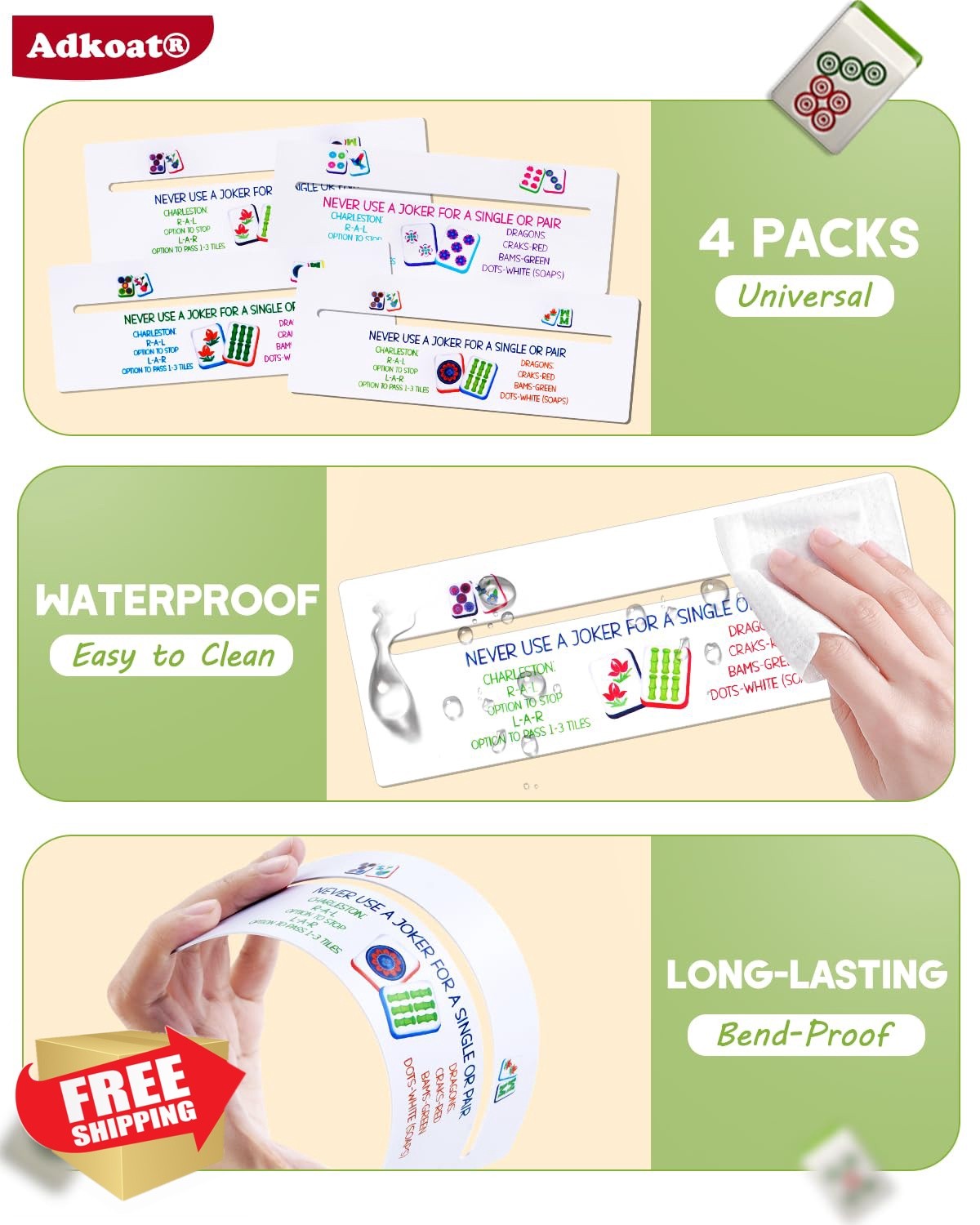 Adkoat Mahjong Line Finder Card Marker Anime