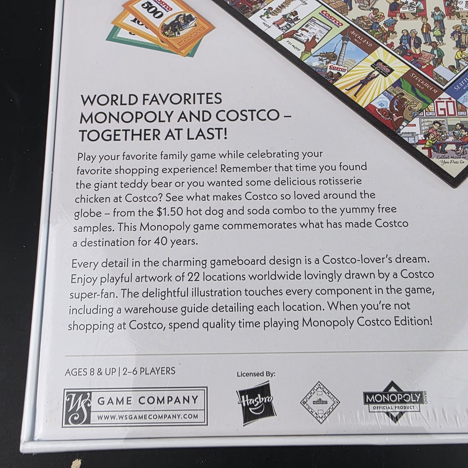 Monopoly Costco Wholesale Edition Board Game NEW SEALED WS Game Company Hasbro