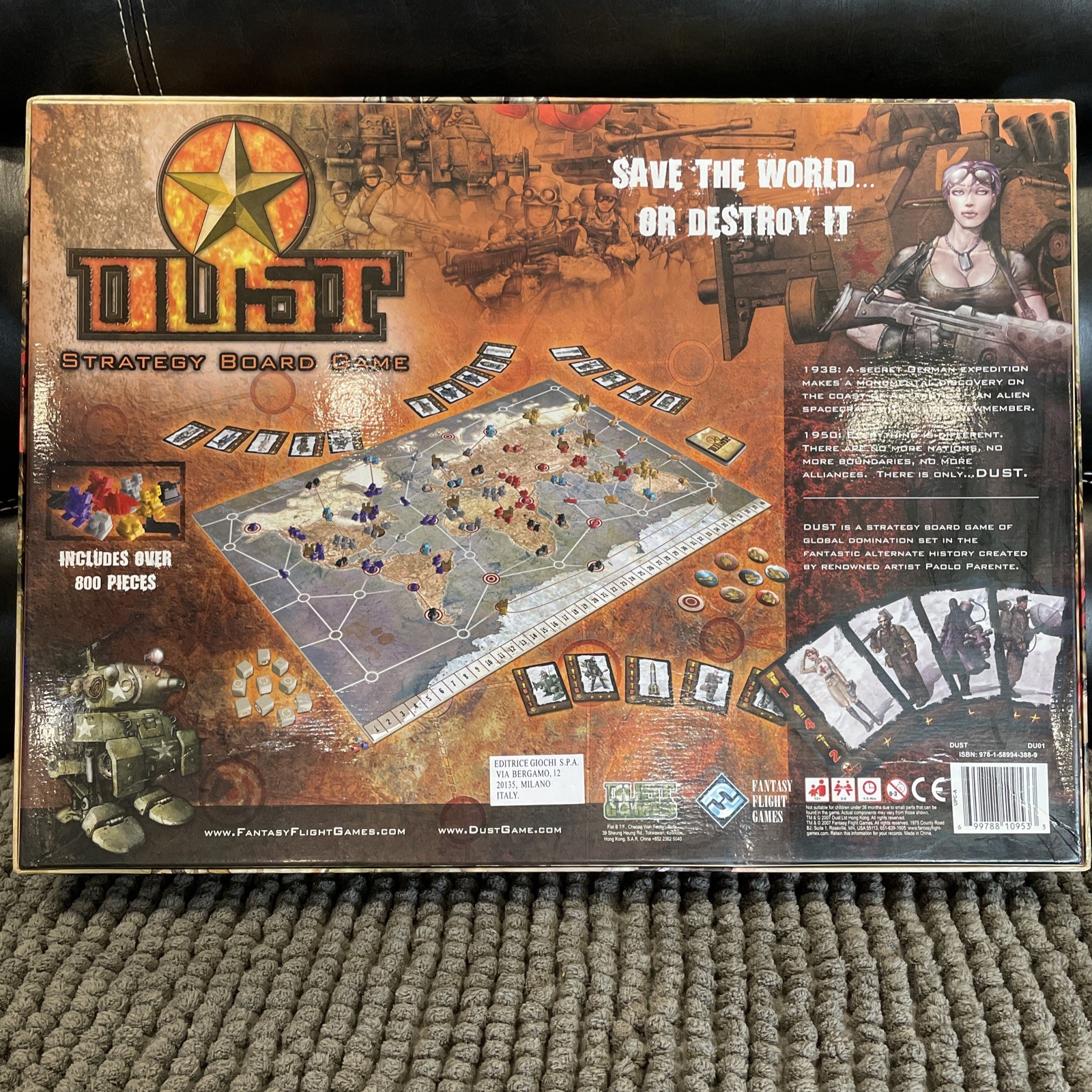 DUST Strategy Board Game – 2007 Fantasy Flight Games NEW Relisting For Buyer
