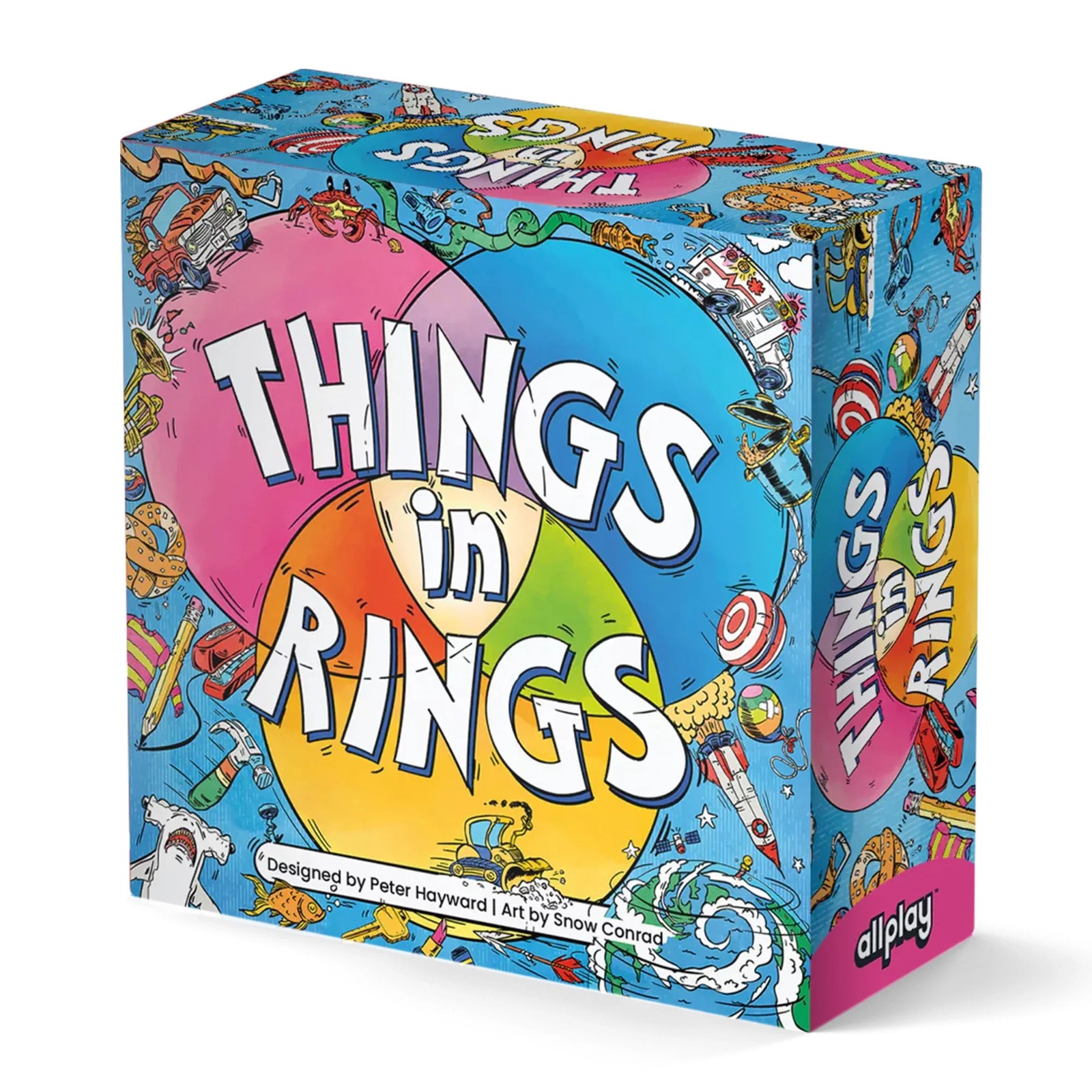 Things In Rings – Card Board Game by Allplay – New & Sealed