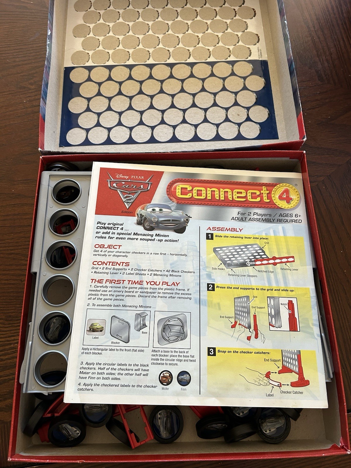 Hasbro Disney Pixar Cars 2 Connect 4 Complete