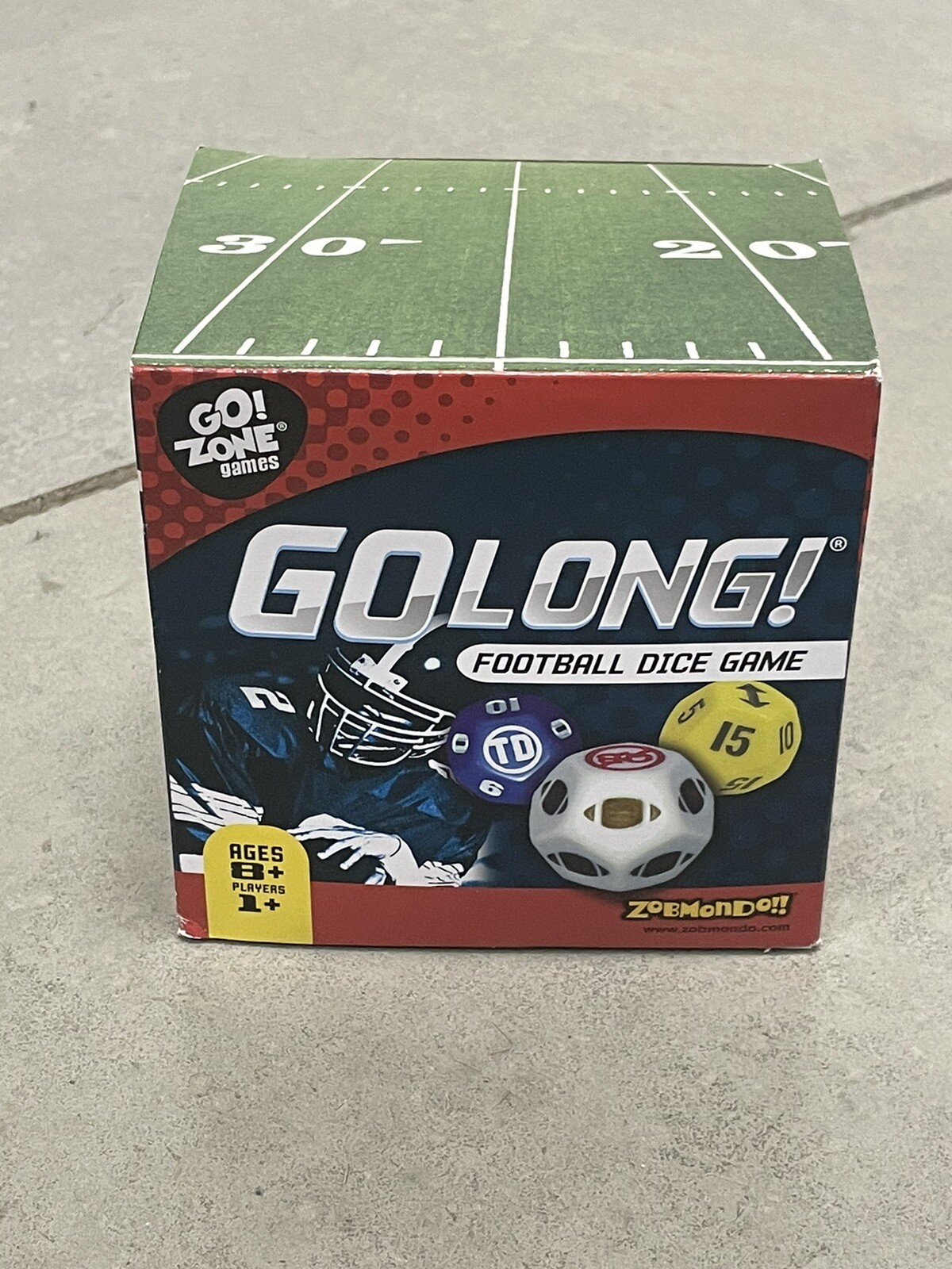 GO LONG Football Dice Game Zobmondo Complete – See Description