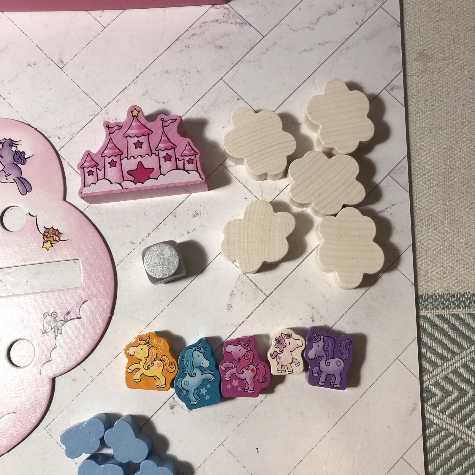 HABA Unicorn Glitterluck Cloud Stacking Game COMPLETE 304925