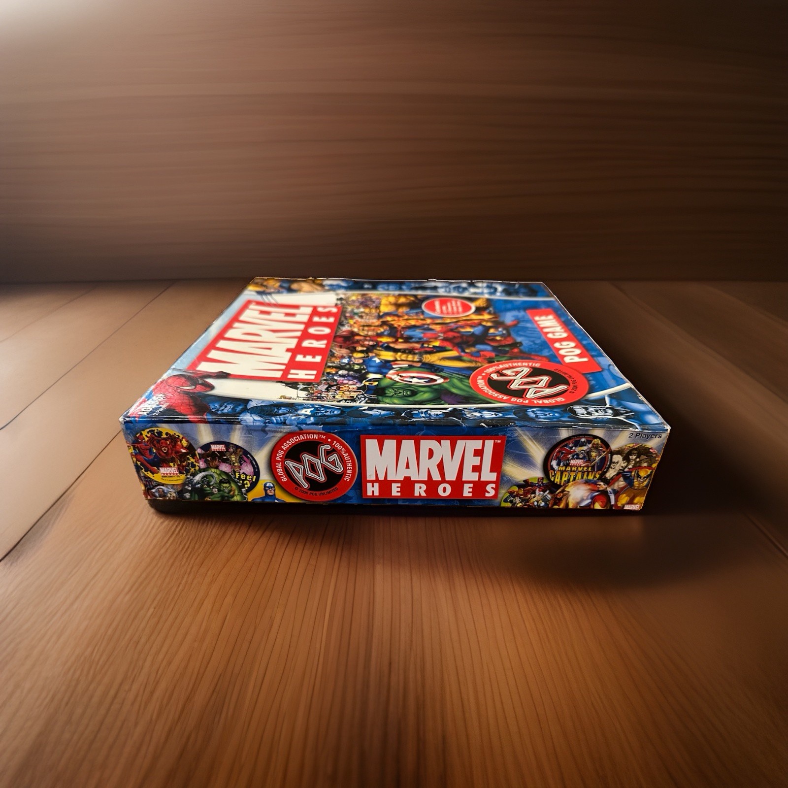 Marvel Heroes POG Game 2006 STACK’EM and SLAP’EM With Extra POGs COMPLETE