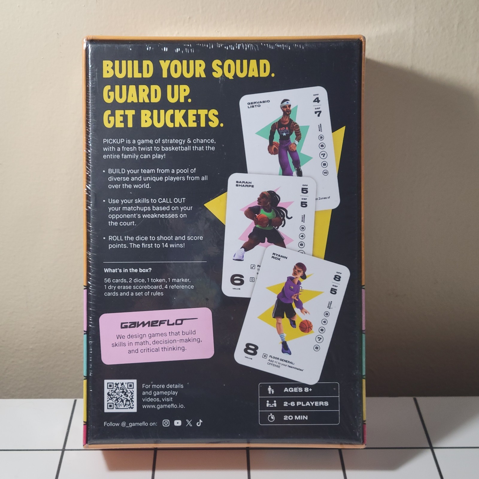 Gameflo Pickup Basketball Card Game Of Strategy Ages 8+ /2-6 Players New/Sealed