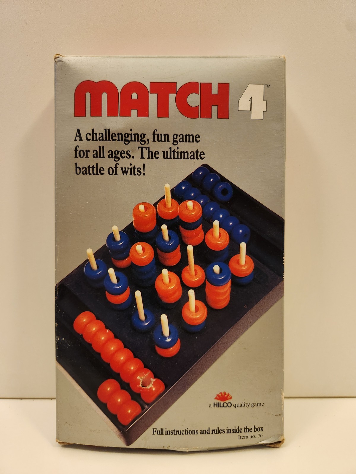Vintage 1988 Pressman Think Through Game 100% Complete Match 4 Take 5