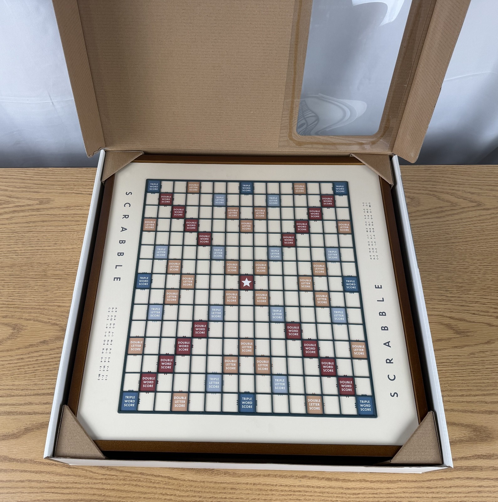 Scrabble 3-in-1 Premium Game Collection w/ Trivial Pursuit & Cribbage Open Box
