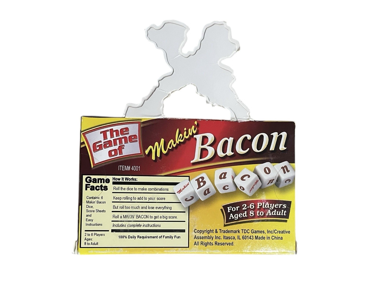 NEW Makin Bacon TDC Games Family Game Night Dice Game 2-6 Players Ages 8+