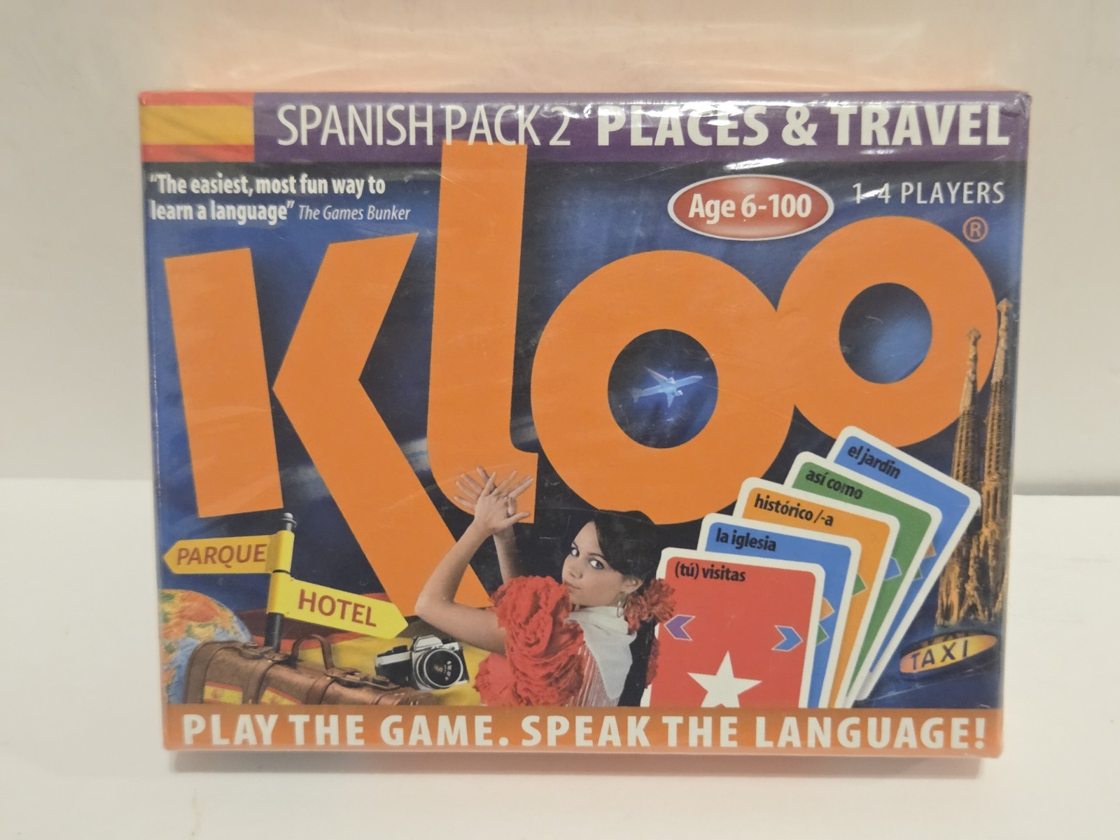 KLOO Spanish Pack 2 Places & Travel Learning Spanish Card Game NEW and SEALED