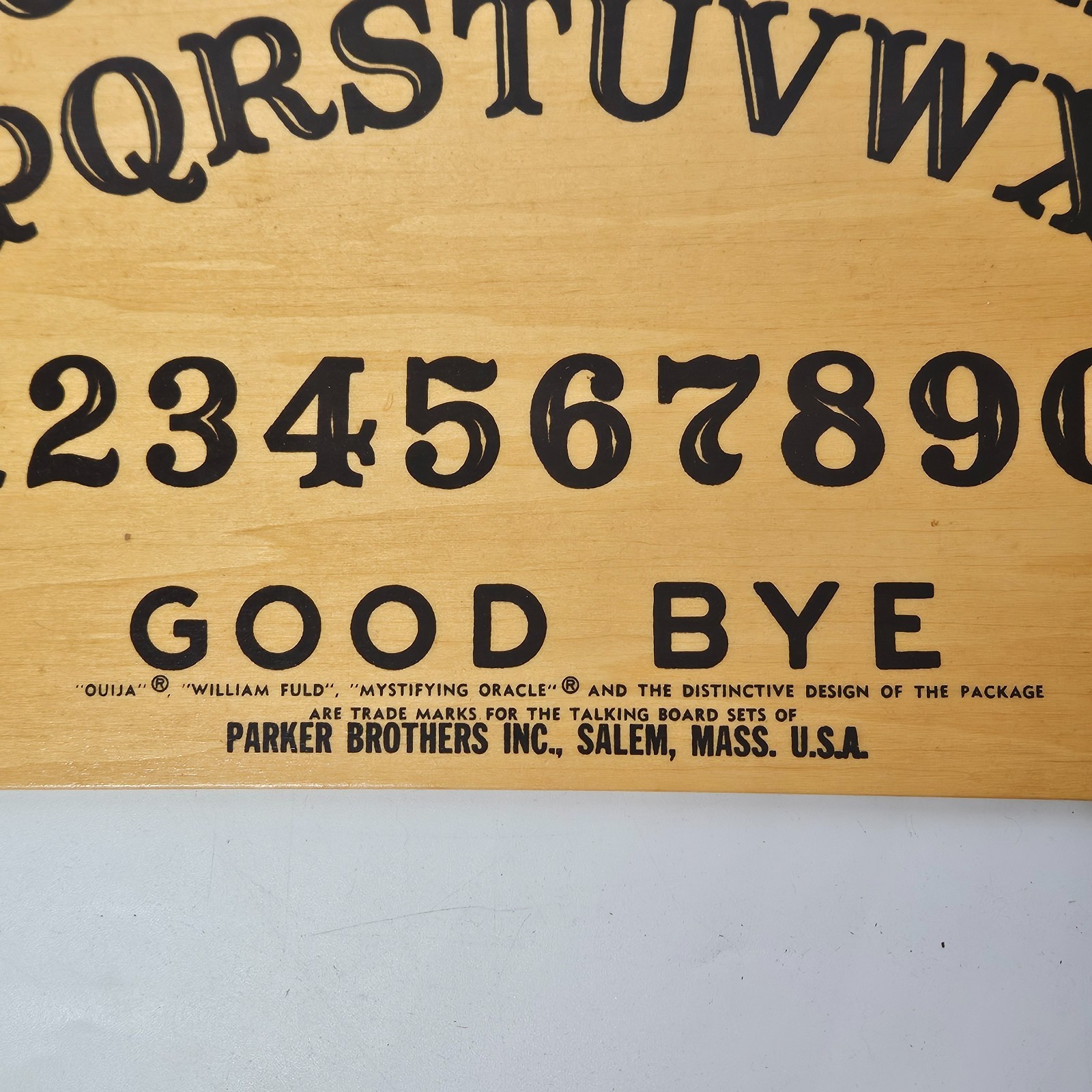 1967 Ouija Board Parker Brothers No.602 William Fuld Wooden Deluxe Edition Rare
