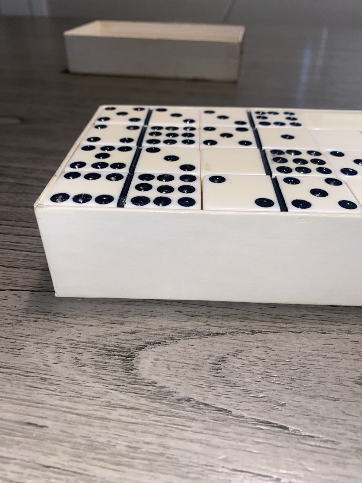 Vintage Puremco Standard Marblelike Dominos No Instructions Ivory 56 Tiles Read!