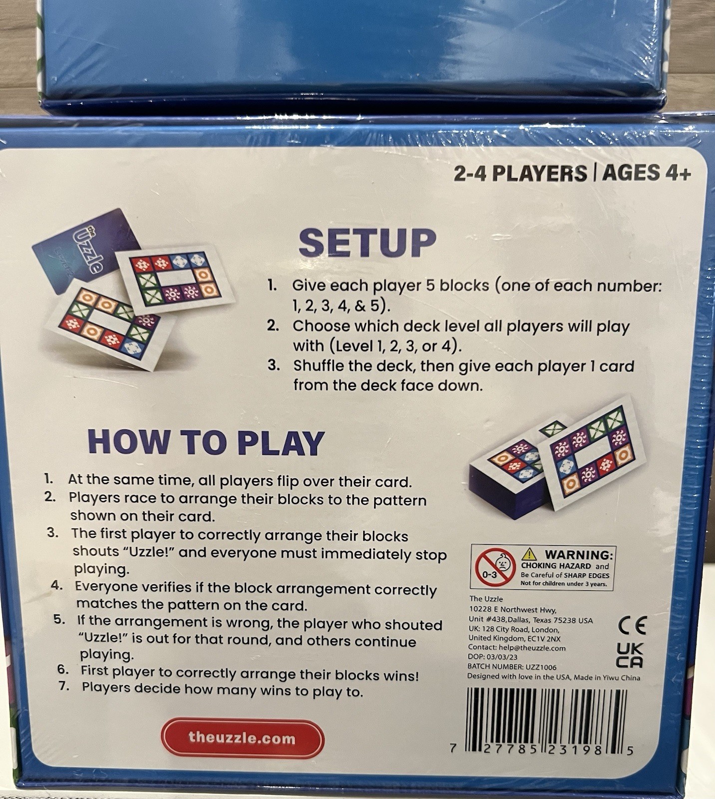 Uzzle The Uzzle Base Game & Expansion Pack 1 Both NEW!