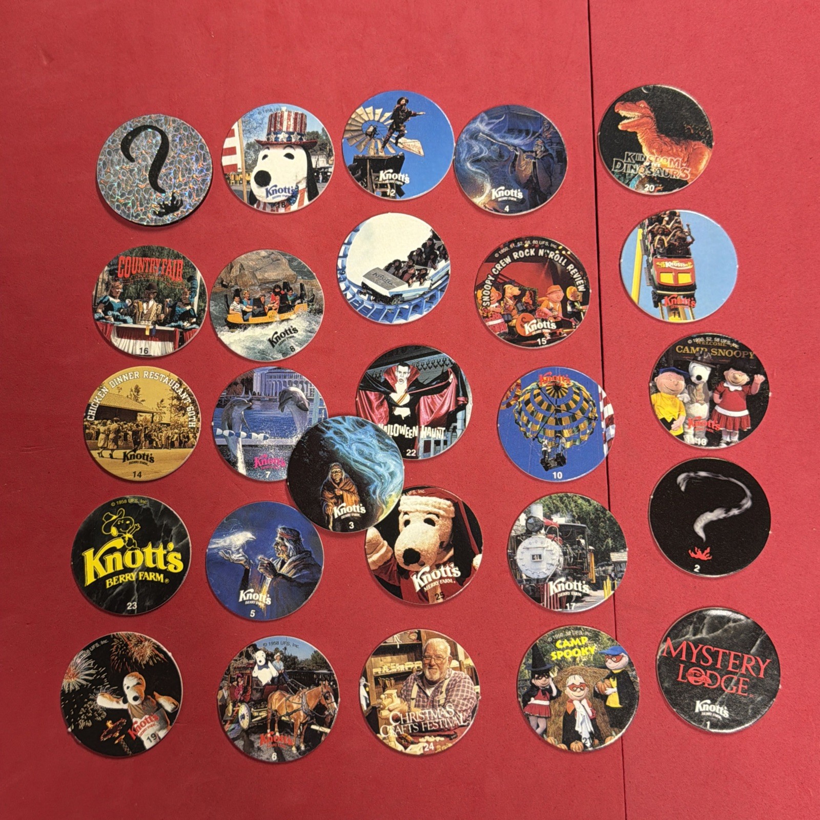 POG Slammer LOT Knott’s Berry Farm Series 1 See Photos