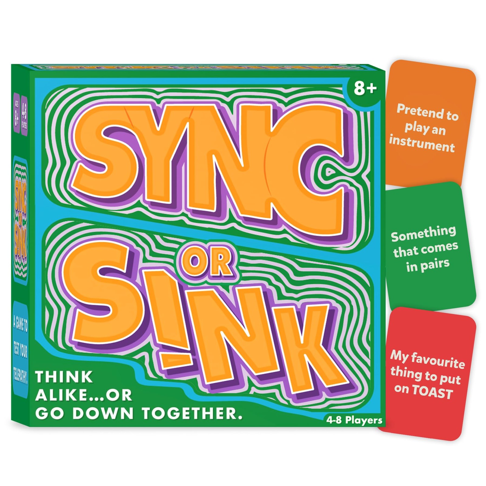 Sync or Sink – Hilarious Family Card Game for Kids, Teens & Adults, Fast-Pace…