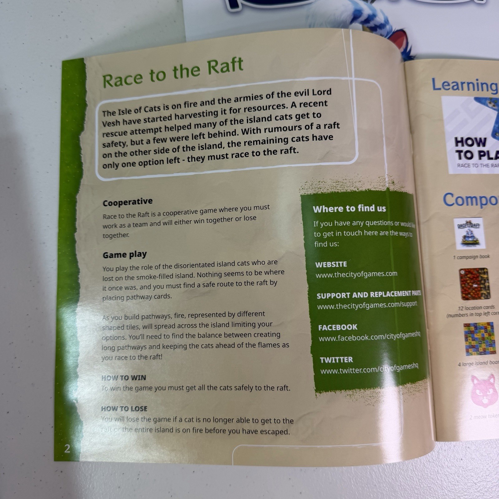 Race To The Raft Co-op Board Game The City Of Games Frank West Complete