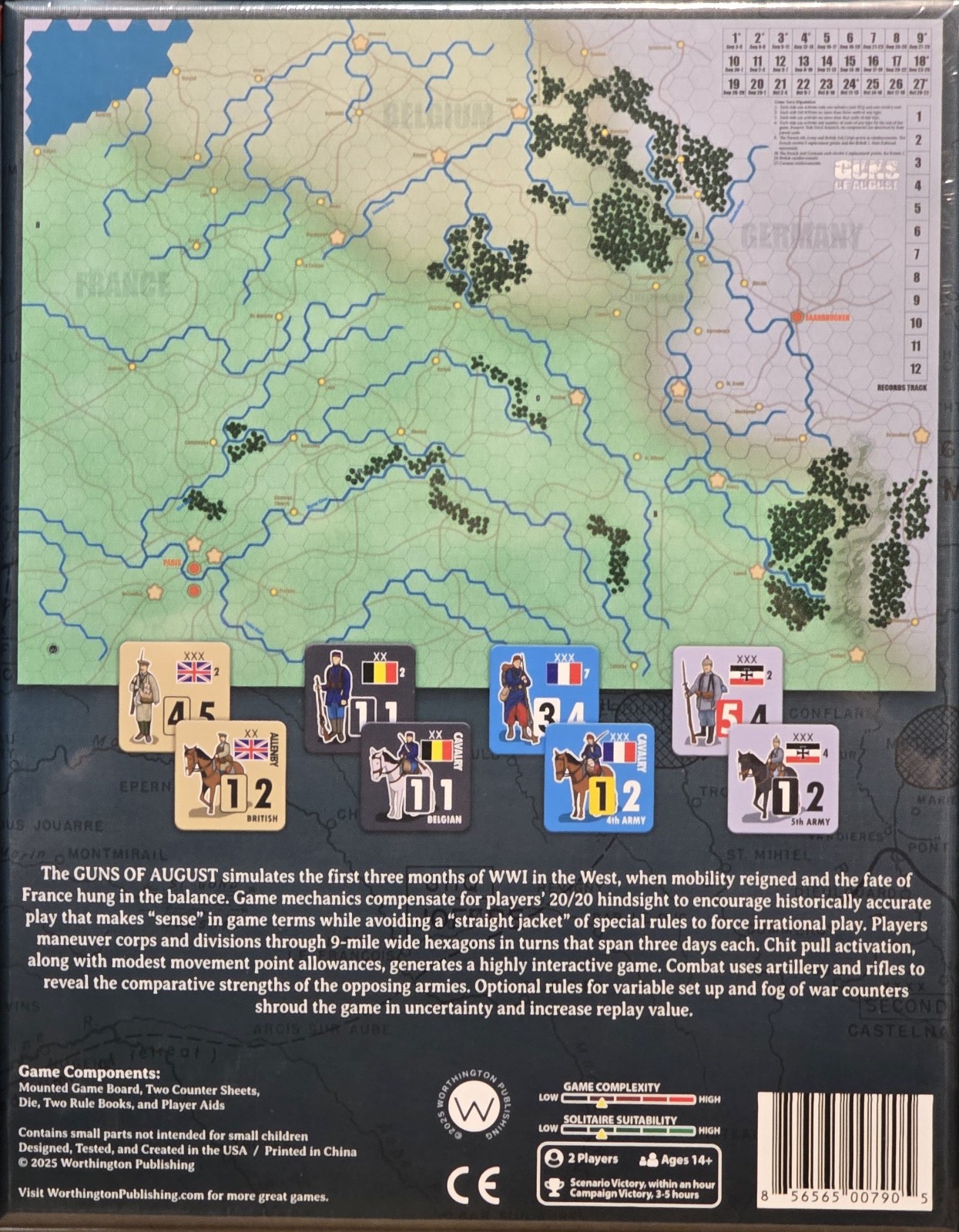 Worthington Games Guns Of August Deluxe Edition 2025 NISW Fast Shipping