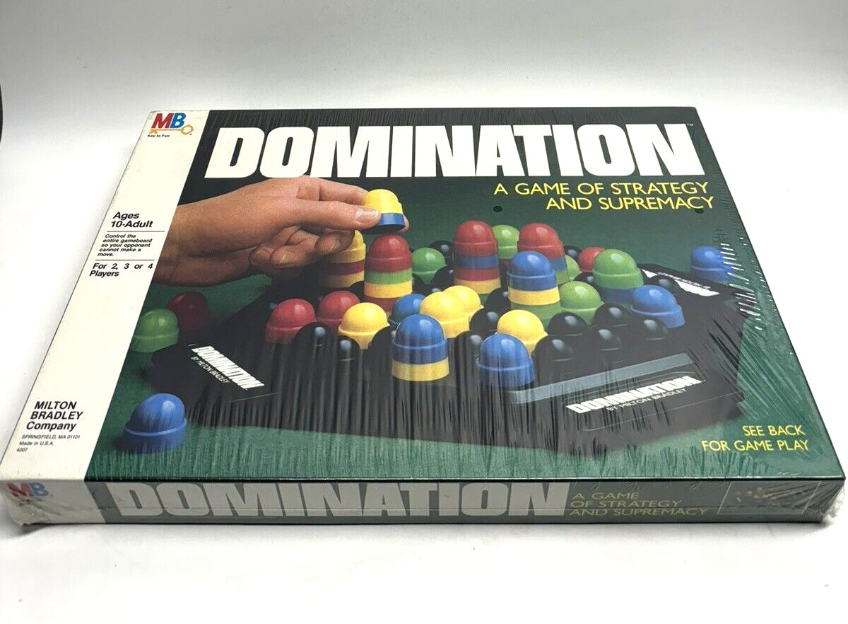 VINTAGE FACTORY SEALED RARE DOMINATION BOARD GAME MILTON BRADLEY MB ’80s 4207