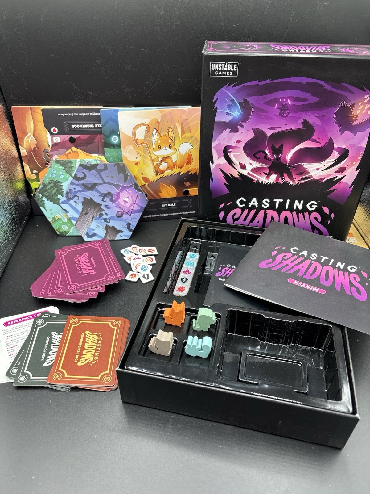 TeeTurtle Casting Shadows Board Game Strategic Role Playing Kickstarter Funded