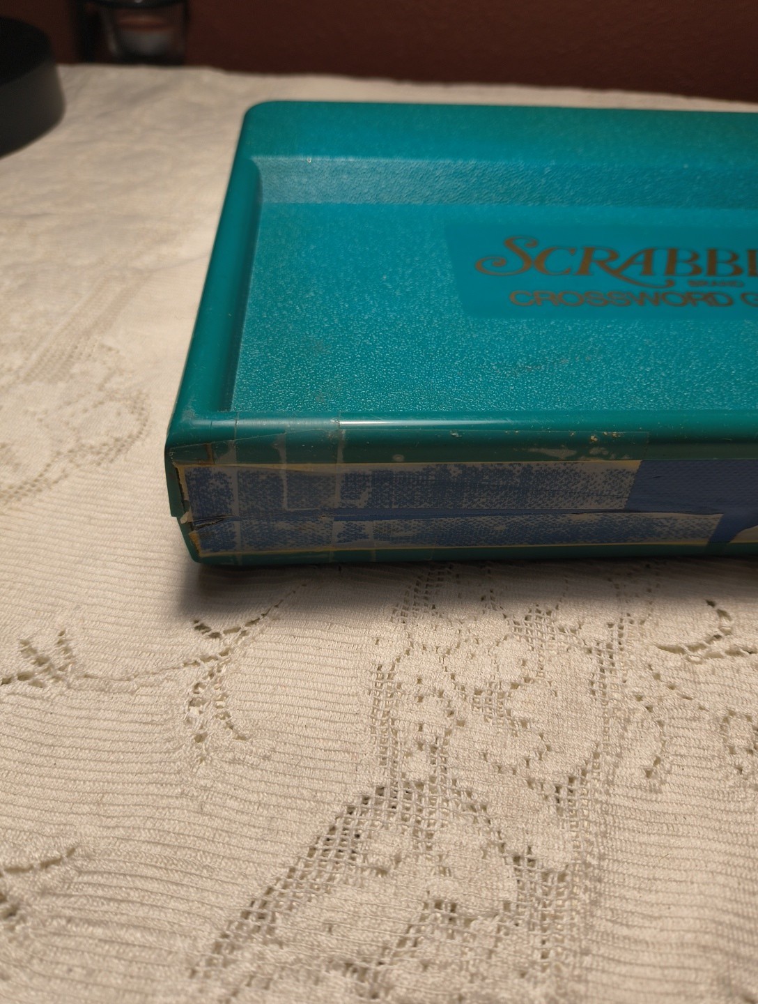 Vintage 1948 Deluxe Scrabble Selchow & Righter Crossword Board Game Folding Case