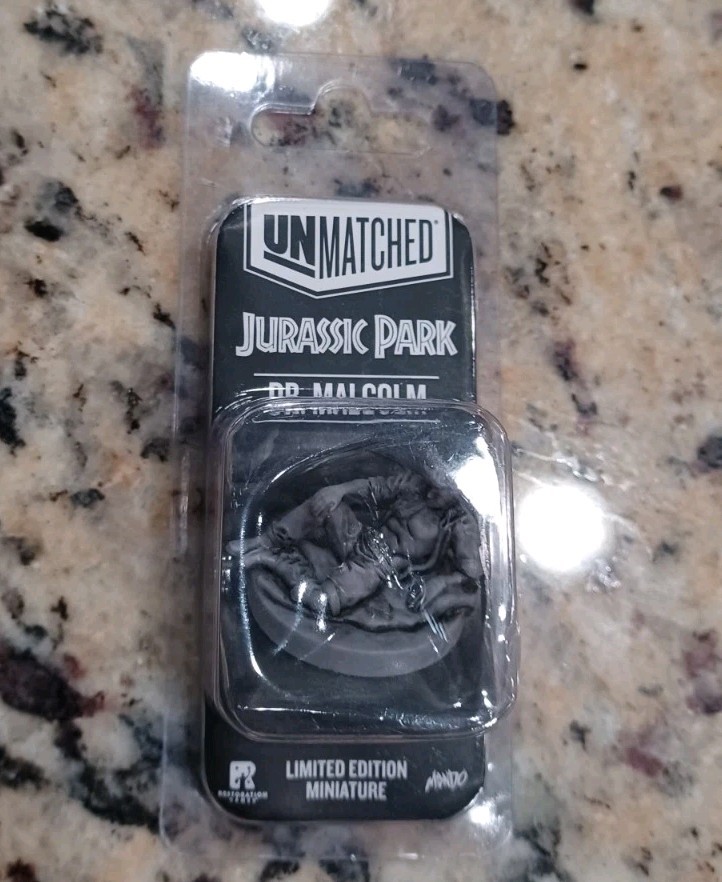 RESTORATION GAMES Unmatched DR. MALCOM Promo Figure New From Dr Sattler vs T Rex