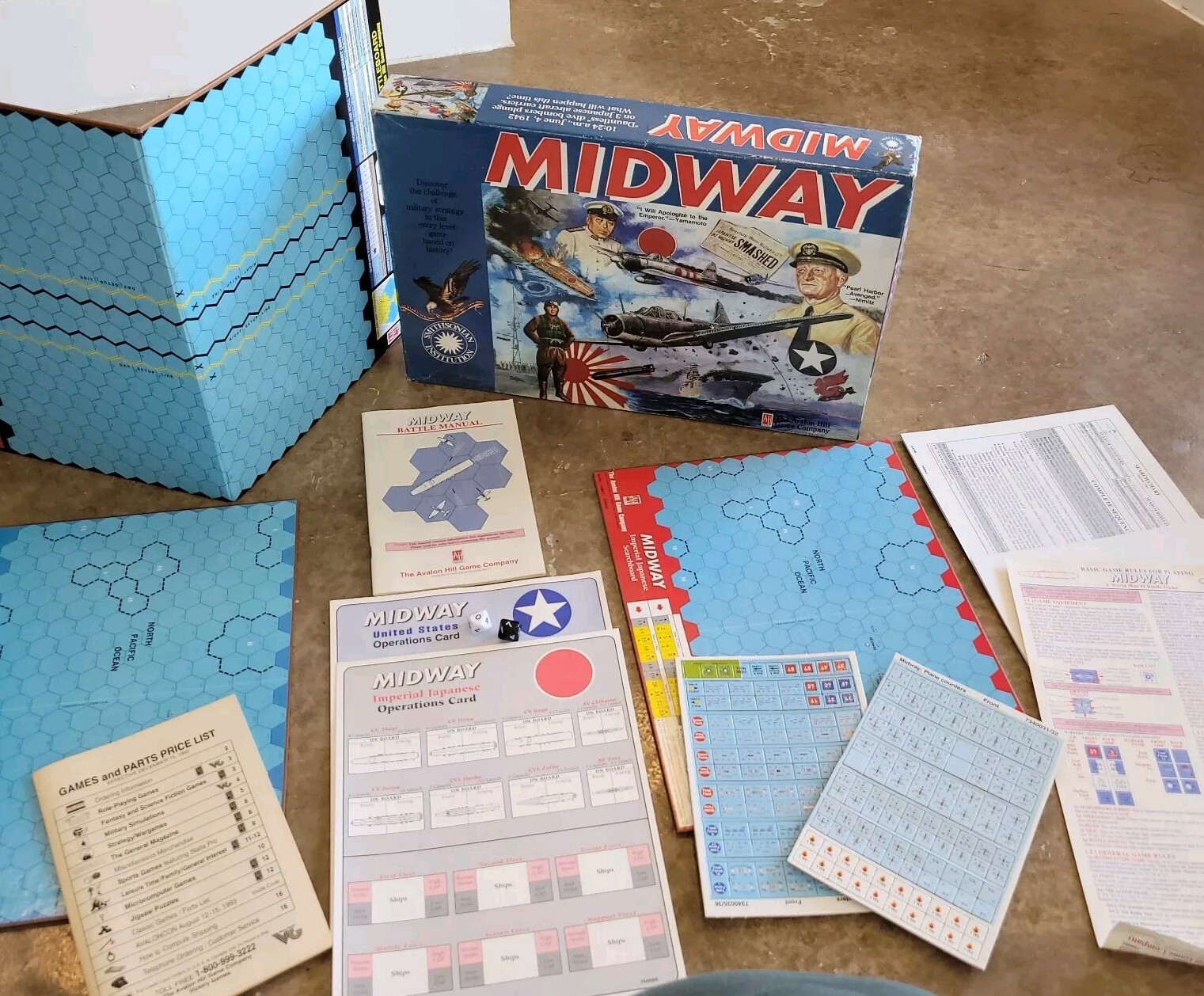 Avalon Hill Midway (Smithsonian Ed) Box New Open Box
