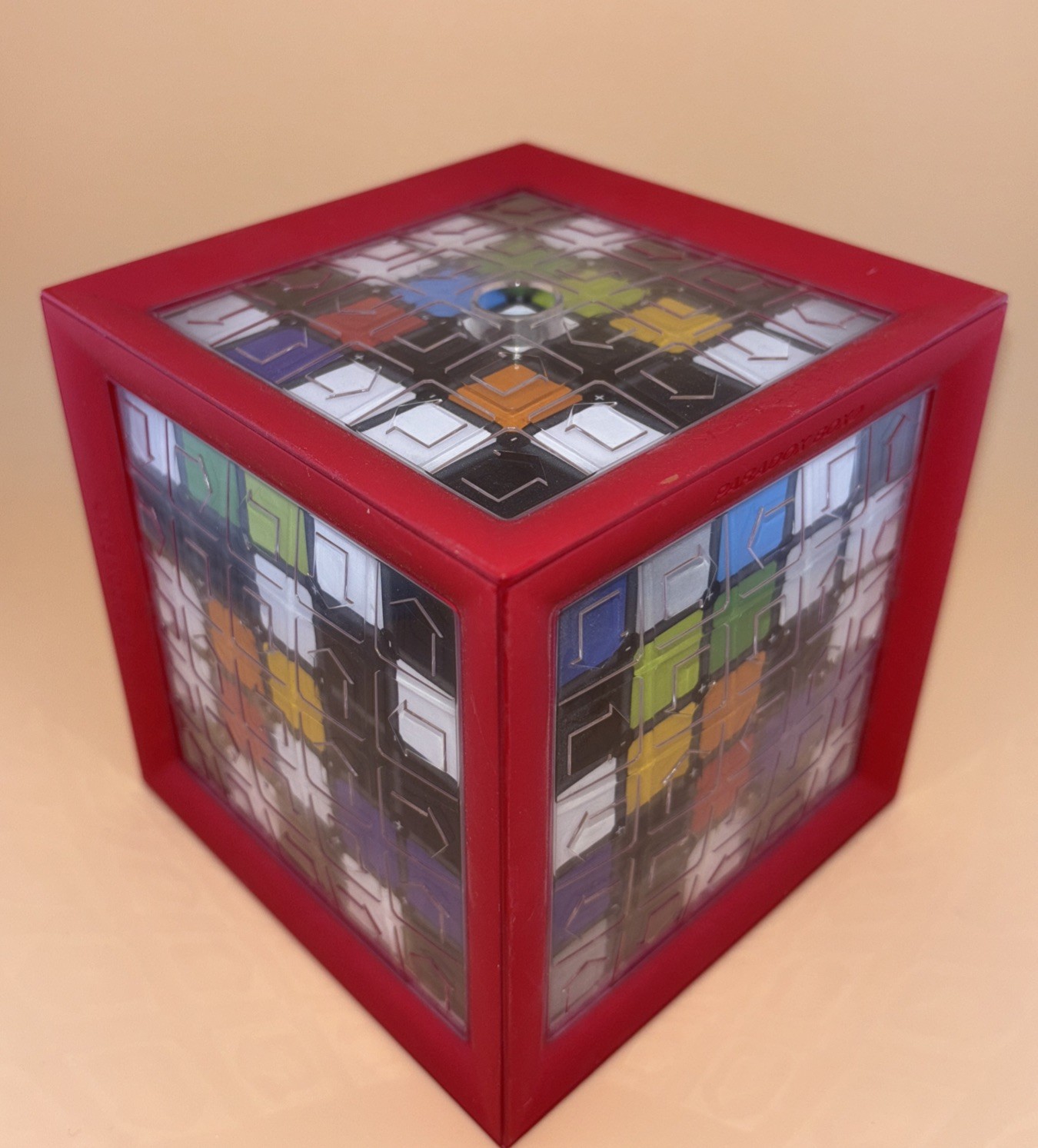 Paradox Box Challenging Labyrinth Game Fat Brain Games Maze Puzzle Marble. Rare