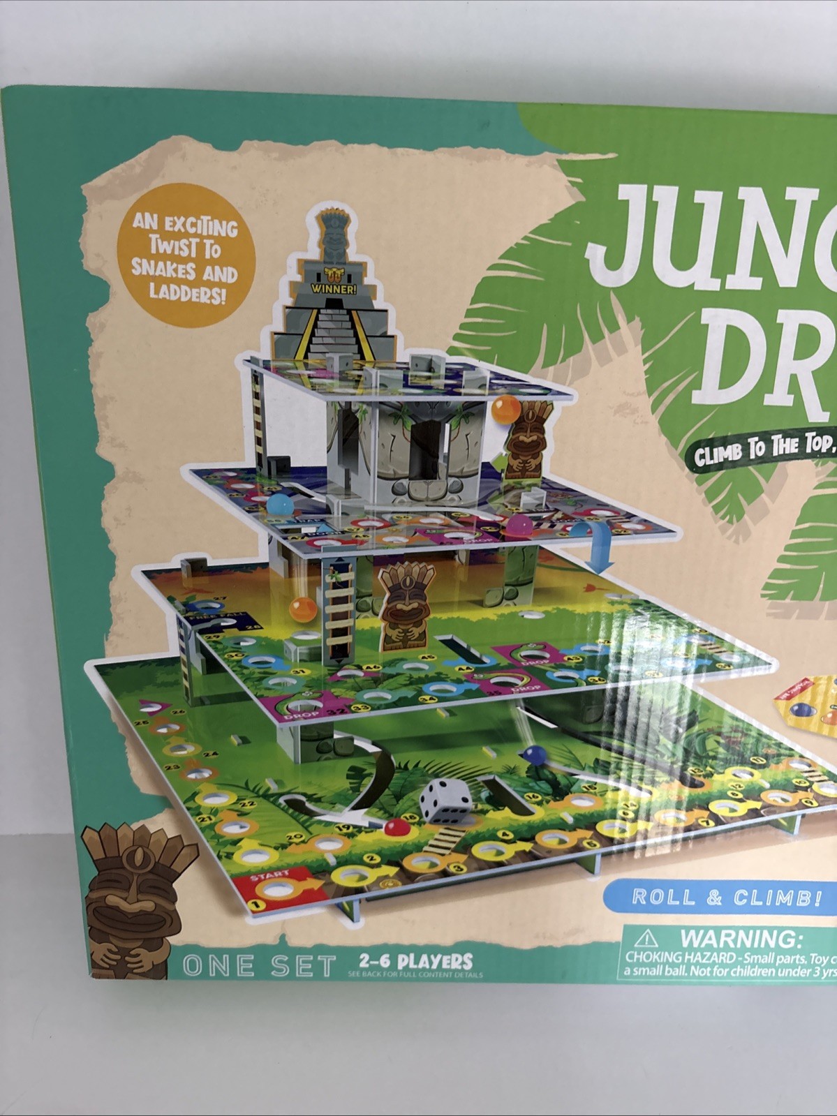 Jungle Drop – An Exciting Twist to Snakes and Ladders! – New – Free Shipping