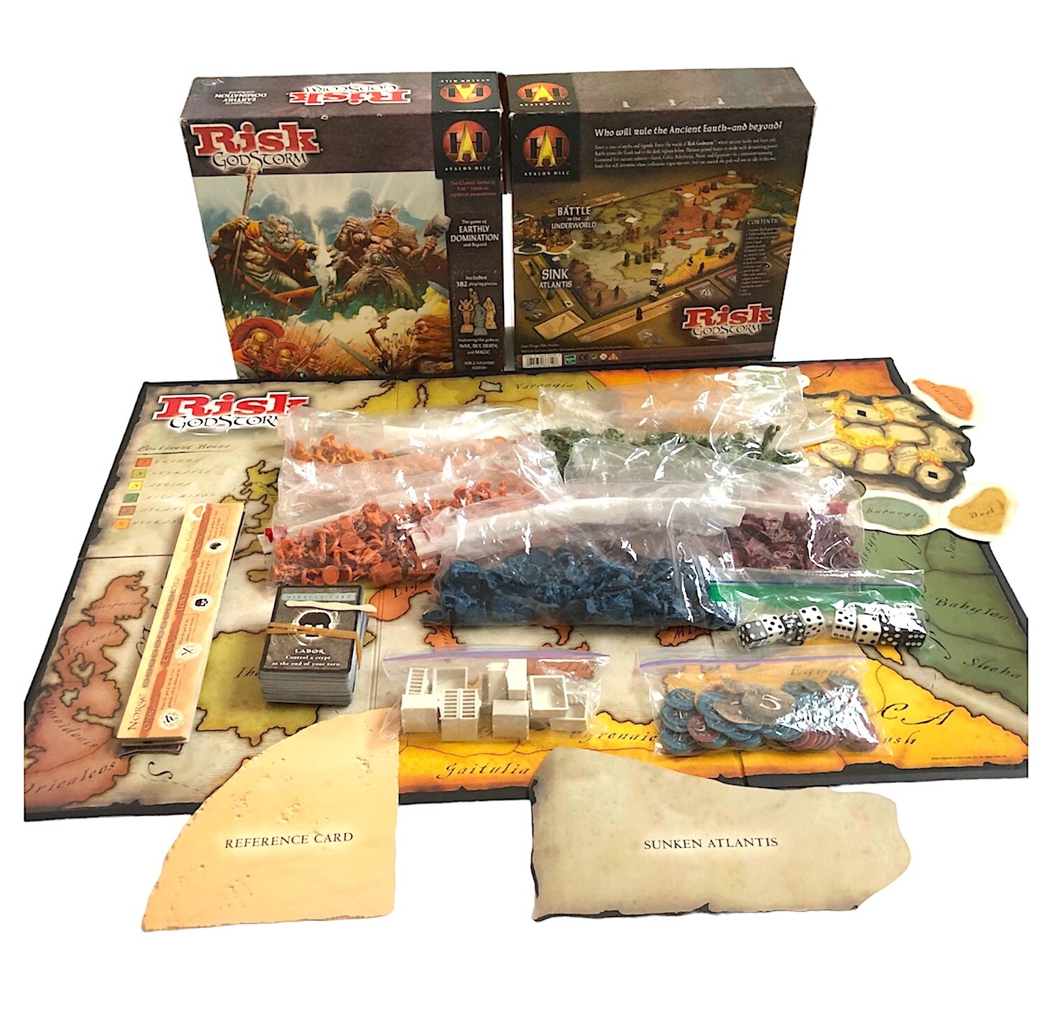 Risk Godstorm Board Game of Earthly Domination by Avalon Hill 2004 COMPLETE