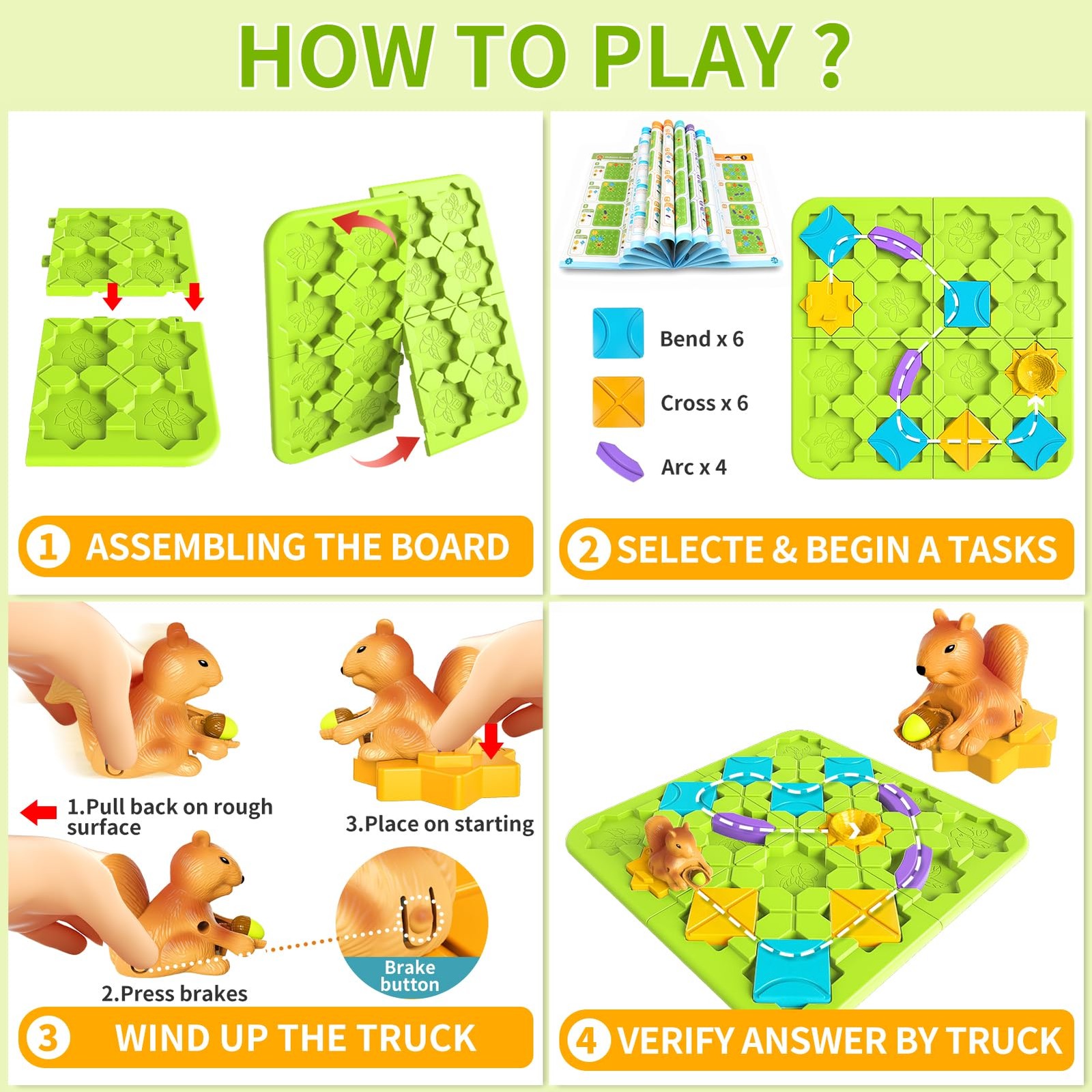 STEM Board Games Kids Toys, Maze Brain Teaser Puzzles Learning Games for Kids…