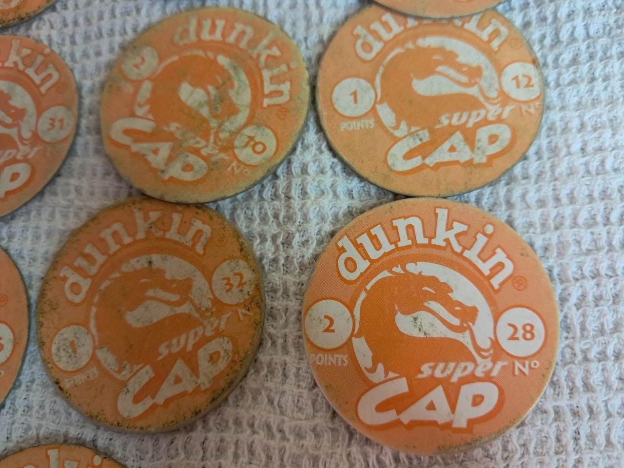 1995 Mortal Kombat Dunkin Super Cap Tazos Caps Chip Chips Vintage